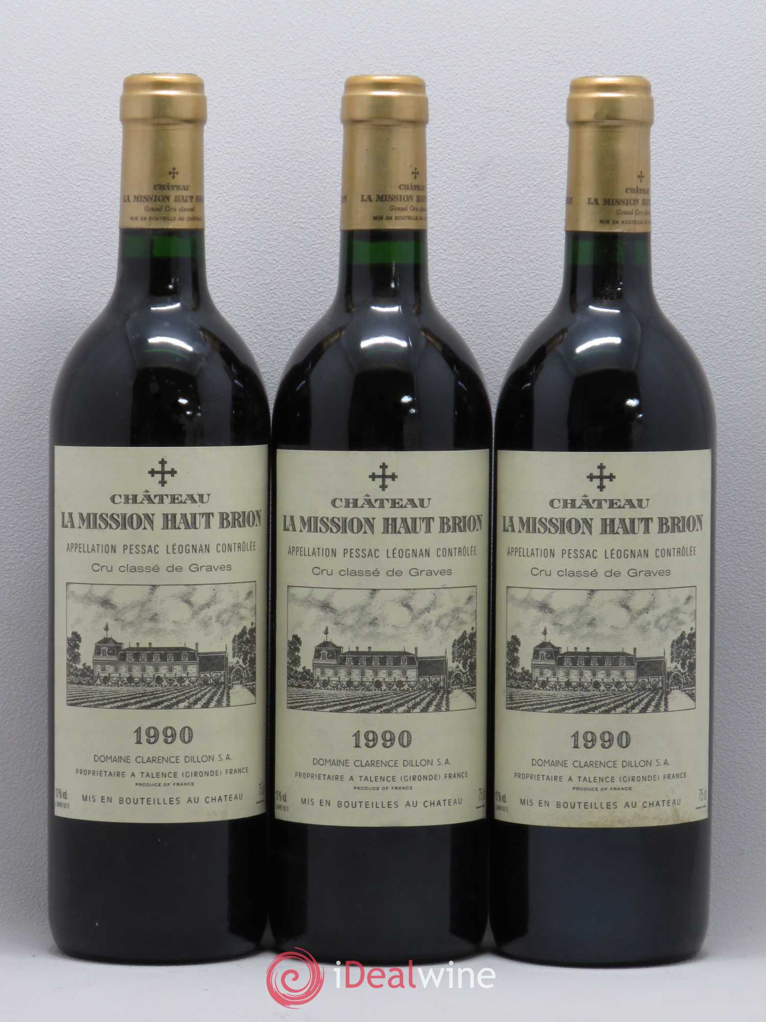 Château la Mission Haut-Brion Cru Classé de Graves 1990 - Lot de 6 bouteilles - 2