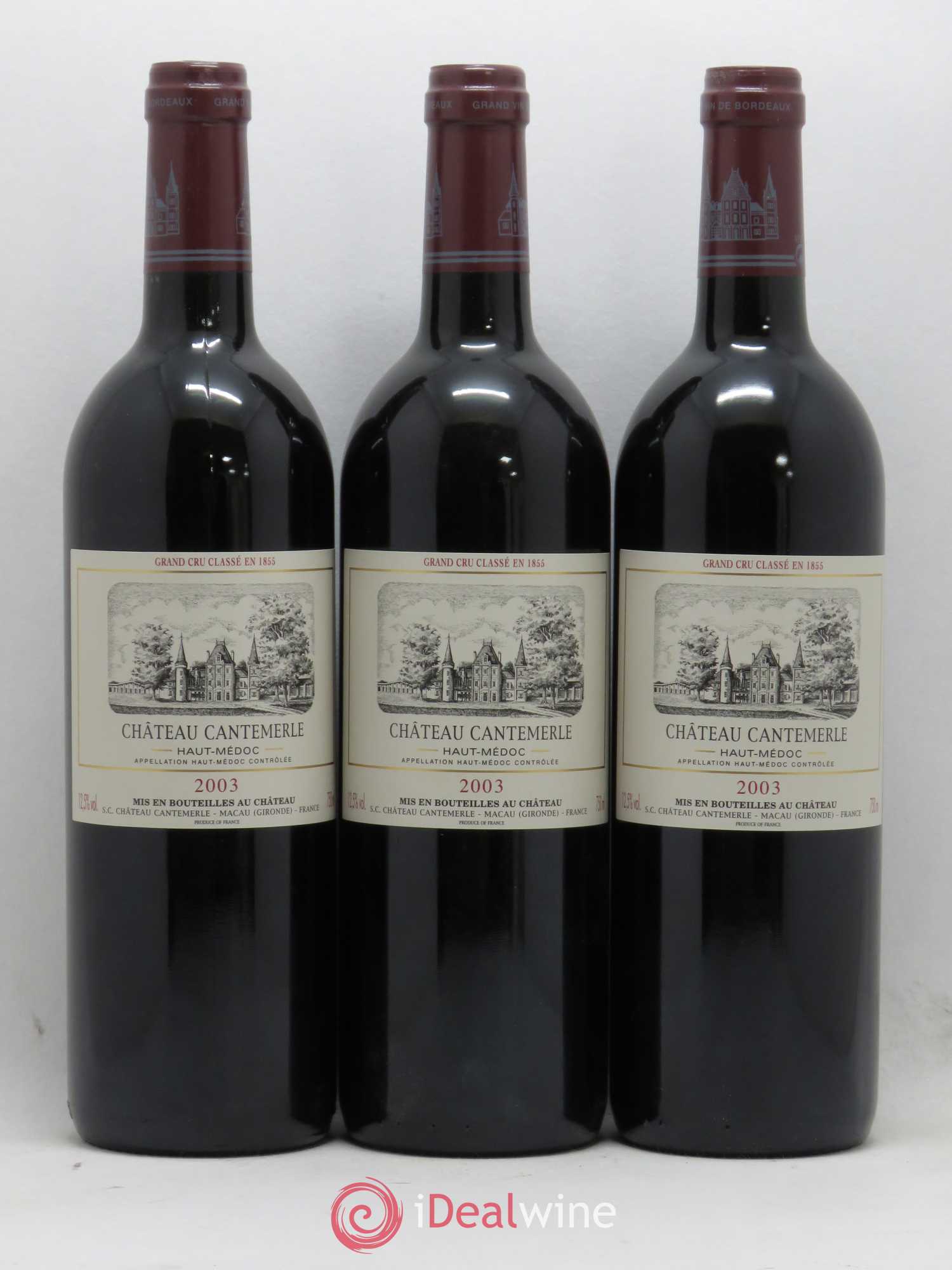 Château Cantemerle 5ème Grand Cru Classé 2003 - Lot de 12 bouteilles - 2