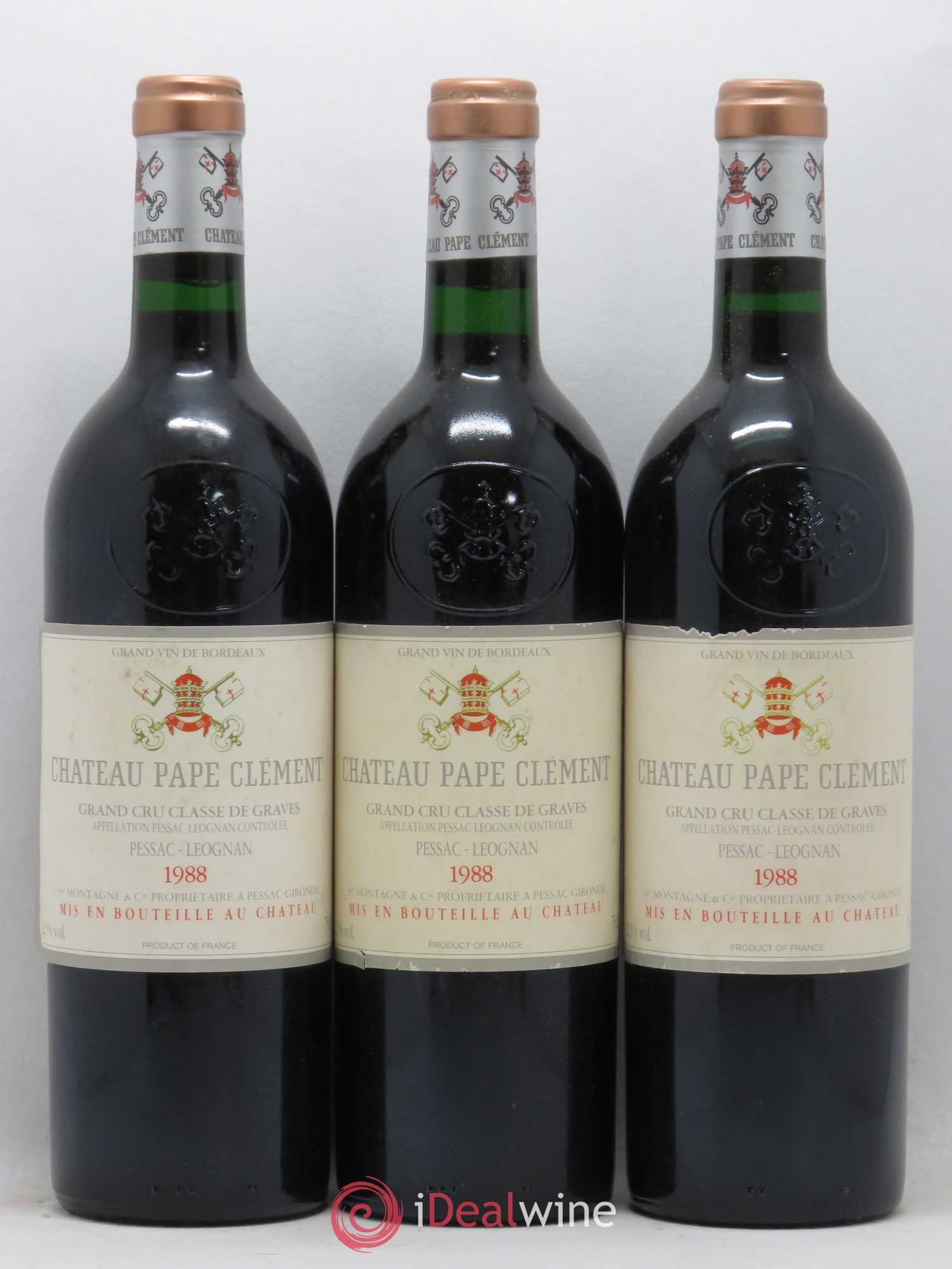 Château Pape Clément Cru Classé de Graves 1988 - Lot de 12 bouteilles - 2