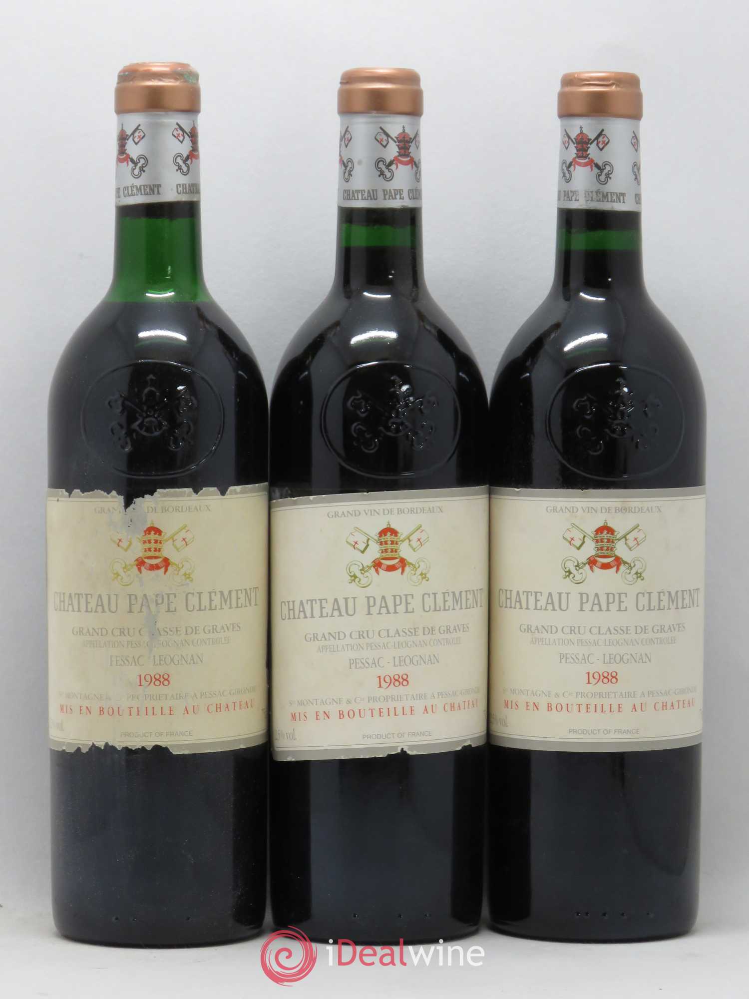 Château Pape Clément Cru Classé de Graves 1988 - Lot de 12 bouteilles - 4