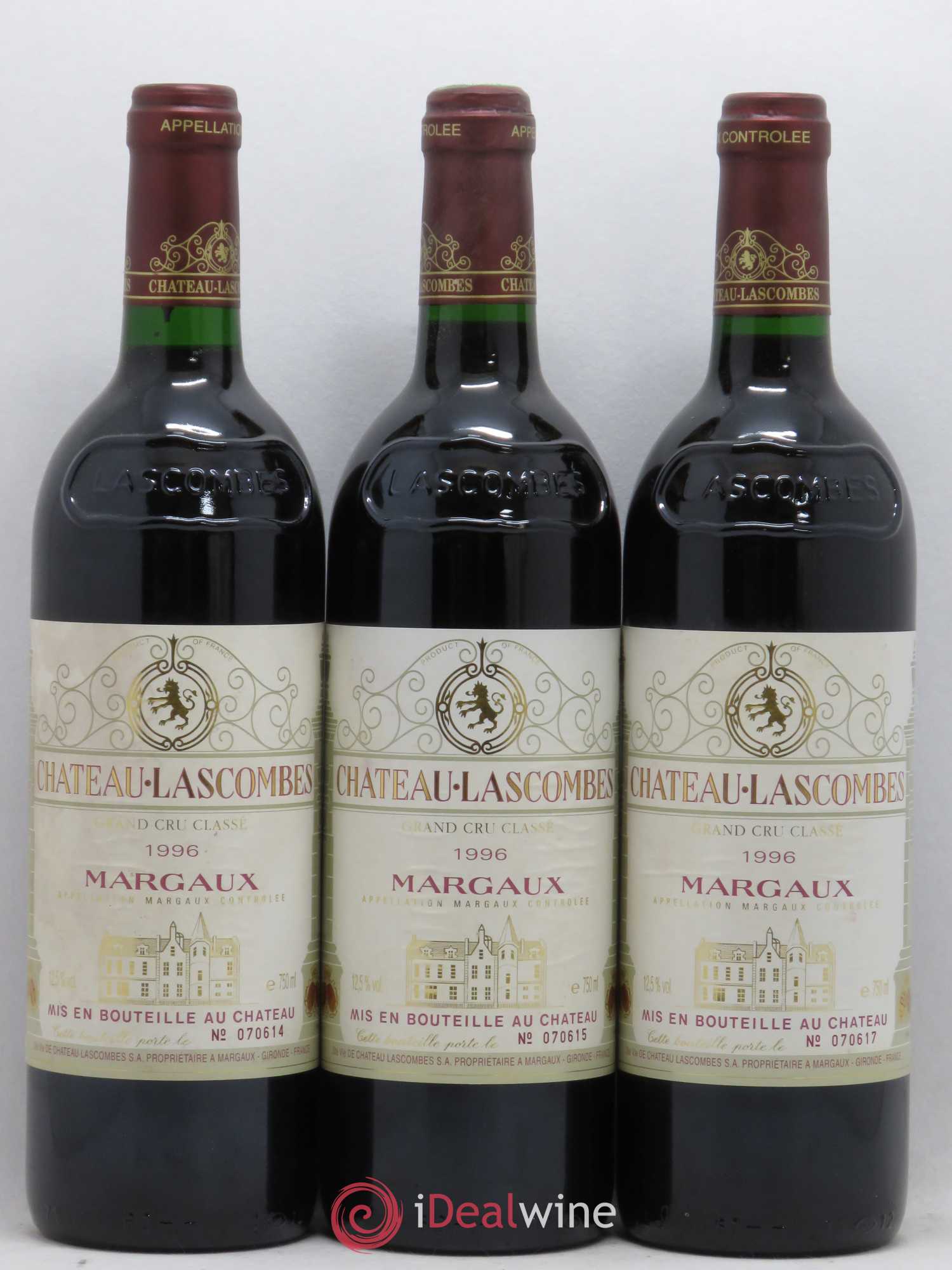 Château Lascombes 2ème Grand Cru Classé 1996 - Lot de 12 bouteilles - 1