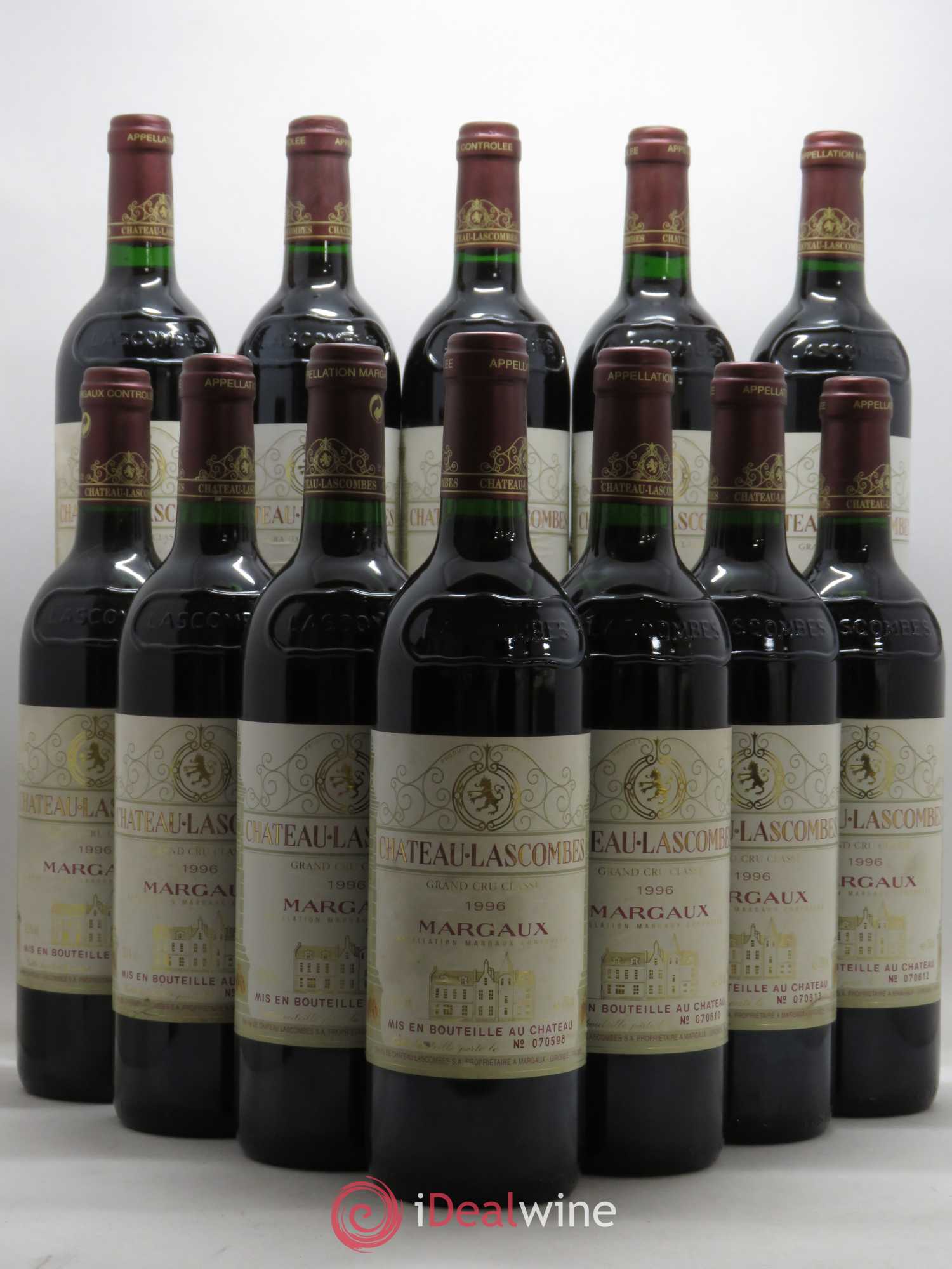 Château Lascombes 2ème Grand Cru Classé 1996 - Lot de 12 bouteilles - 0