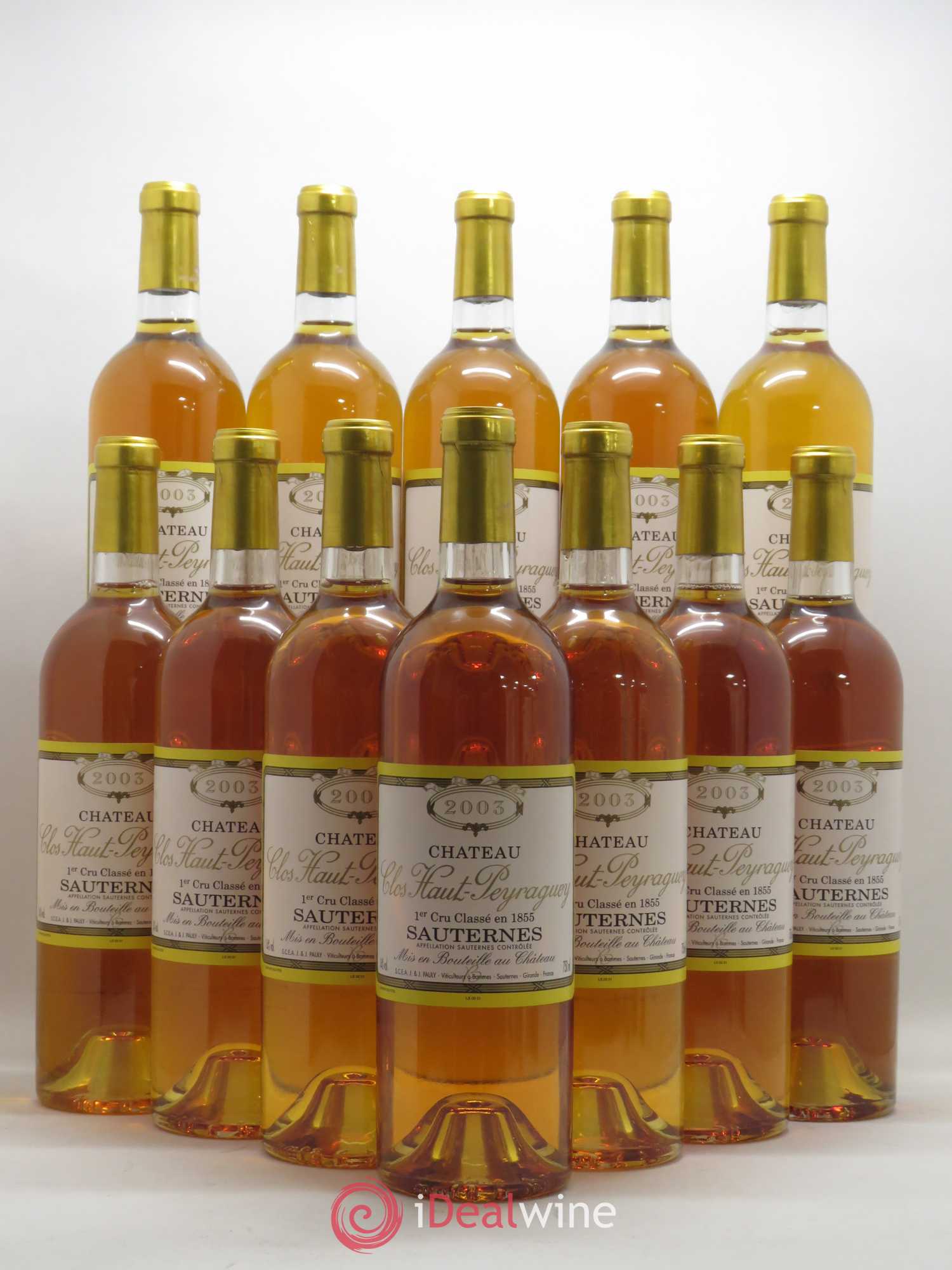 Clos Haut-Peyraguey 1er Grand Cru Classé 2003 - Lotto di 12 bottiglie - 0