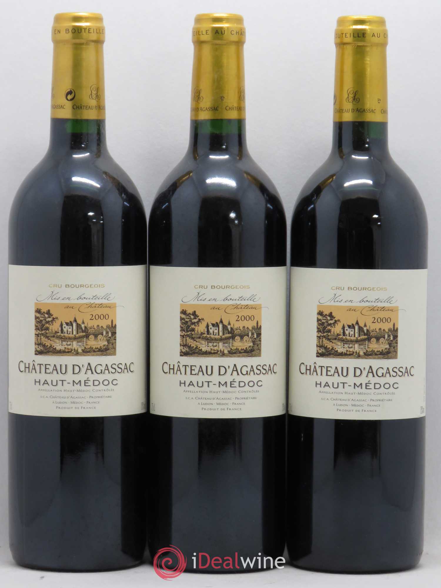 Château d' Agassac Cru Bourgeois 2000 - Lot de 12 bouteilles - 1