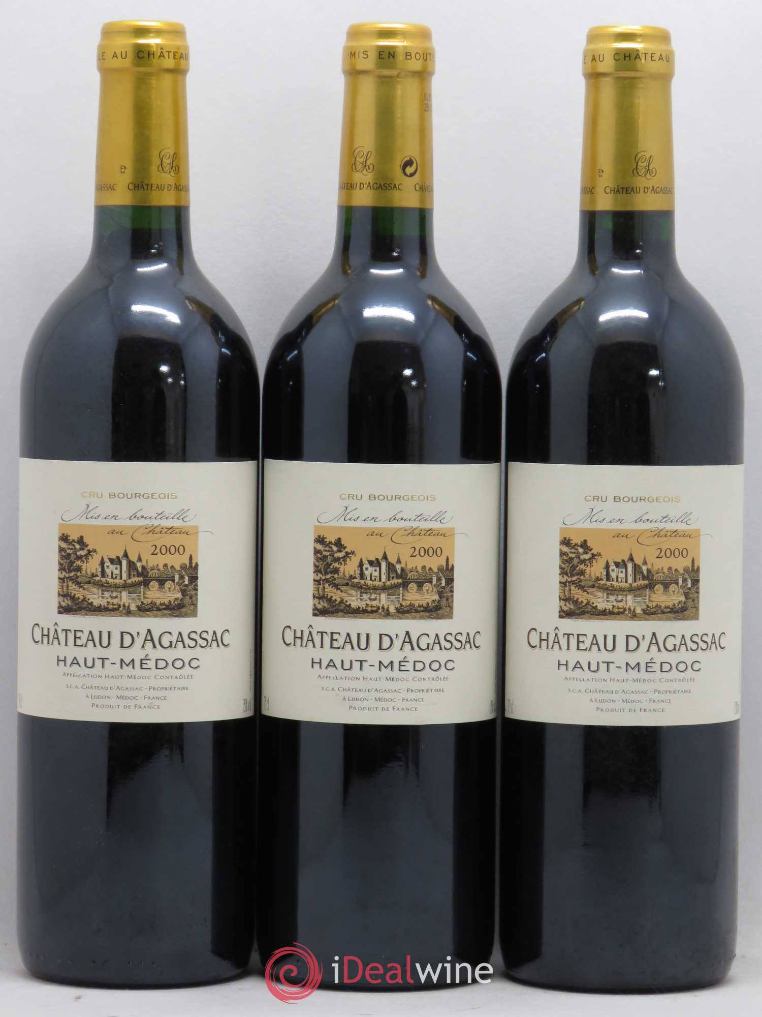 Château d' Agassac Cru Bourgeois 2000 - Lot de 12 bouteilles - 2