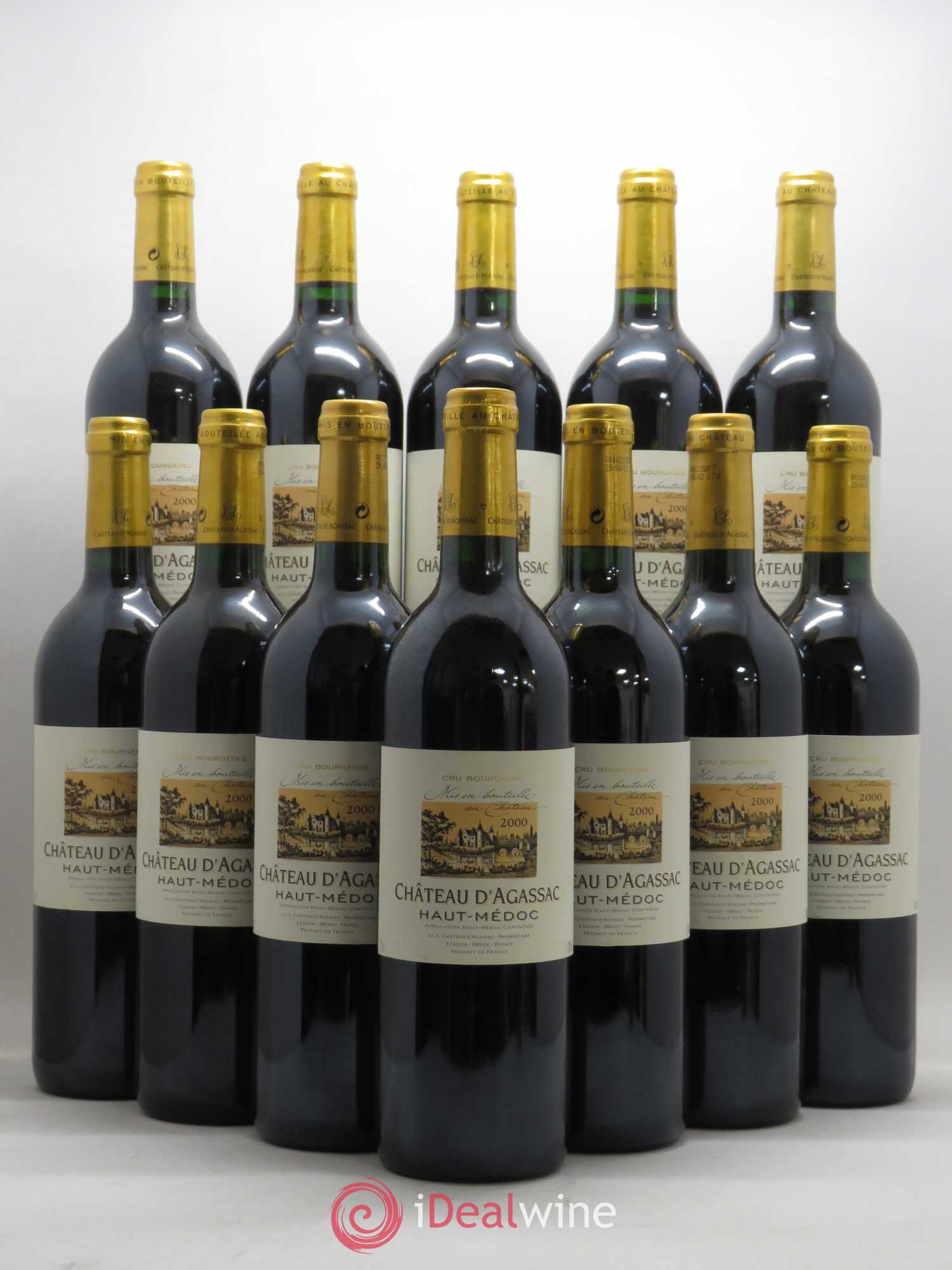 Château d' Agassac Cru Bourgeois 2000 - Lot de 12 bouteilles - 0