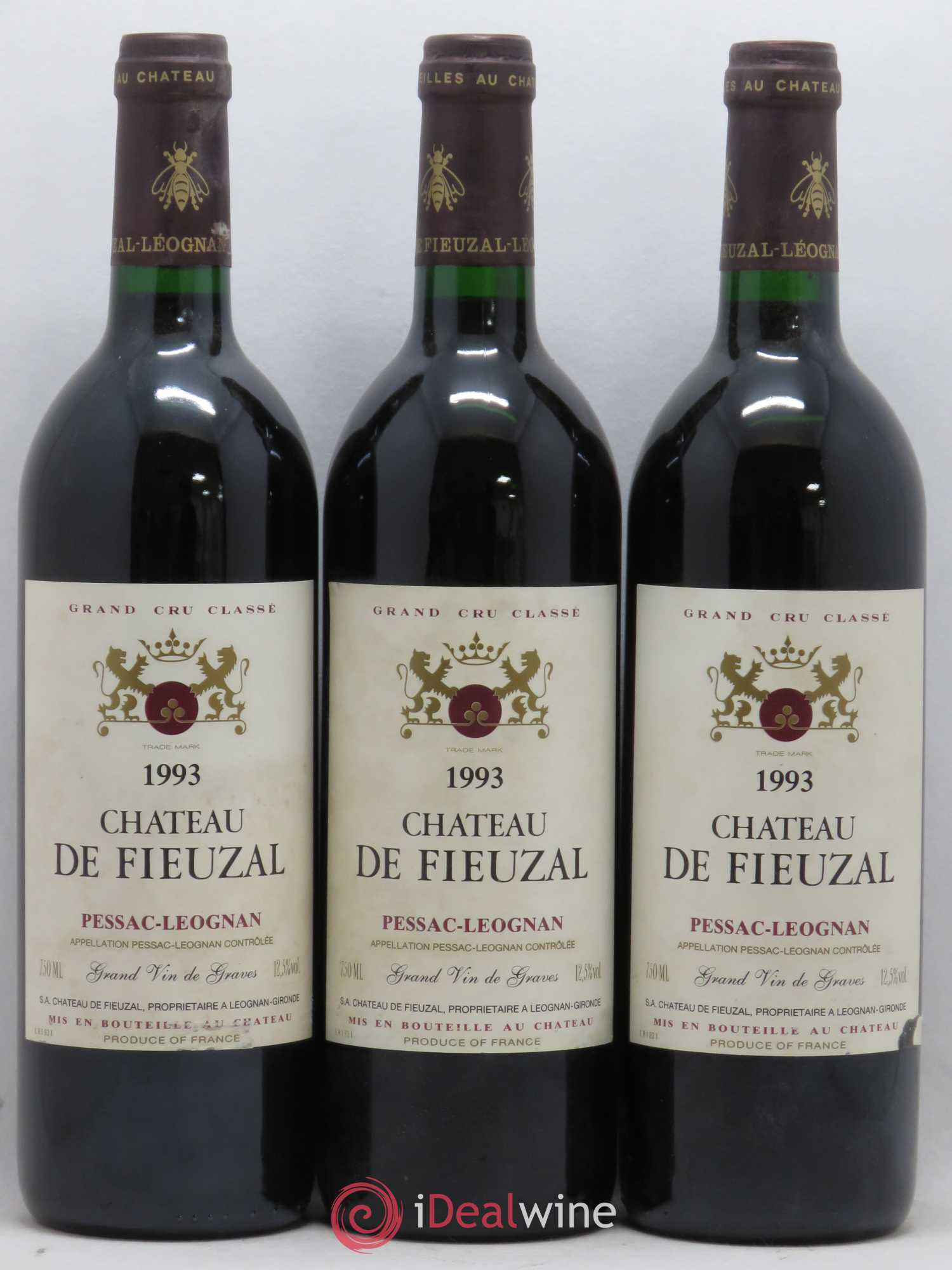 Château de Fieuzal Cru Classé de Graves 1993 - Lot de 12 bouteilles - 2