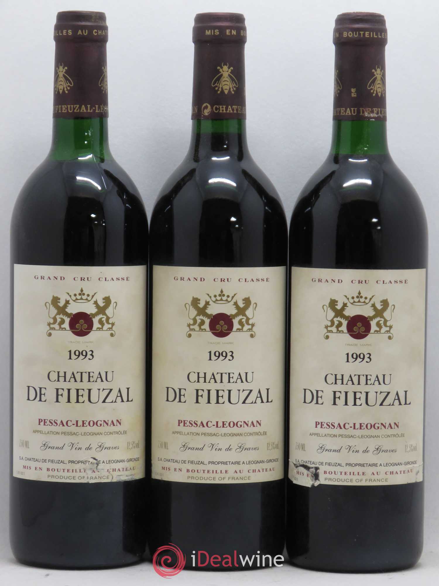 Château de Fieuzal Cru Classé de Graves 1993 - Lot de 12 bouteilles - 3