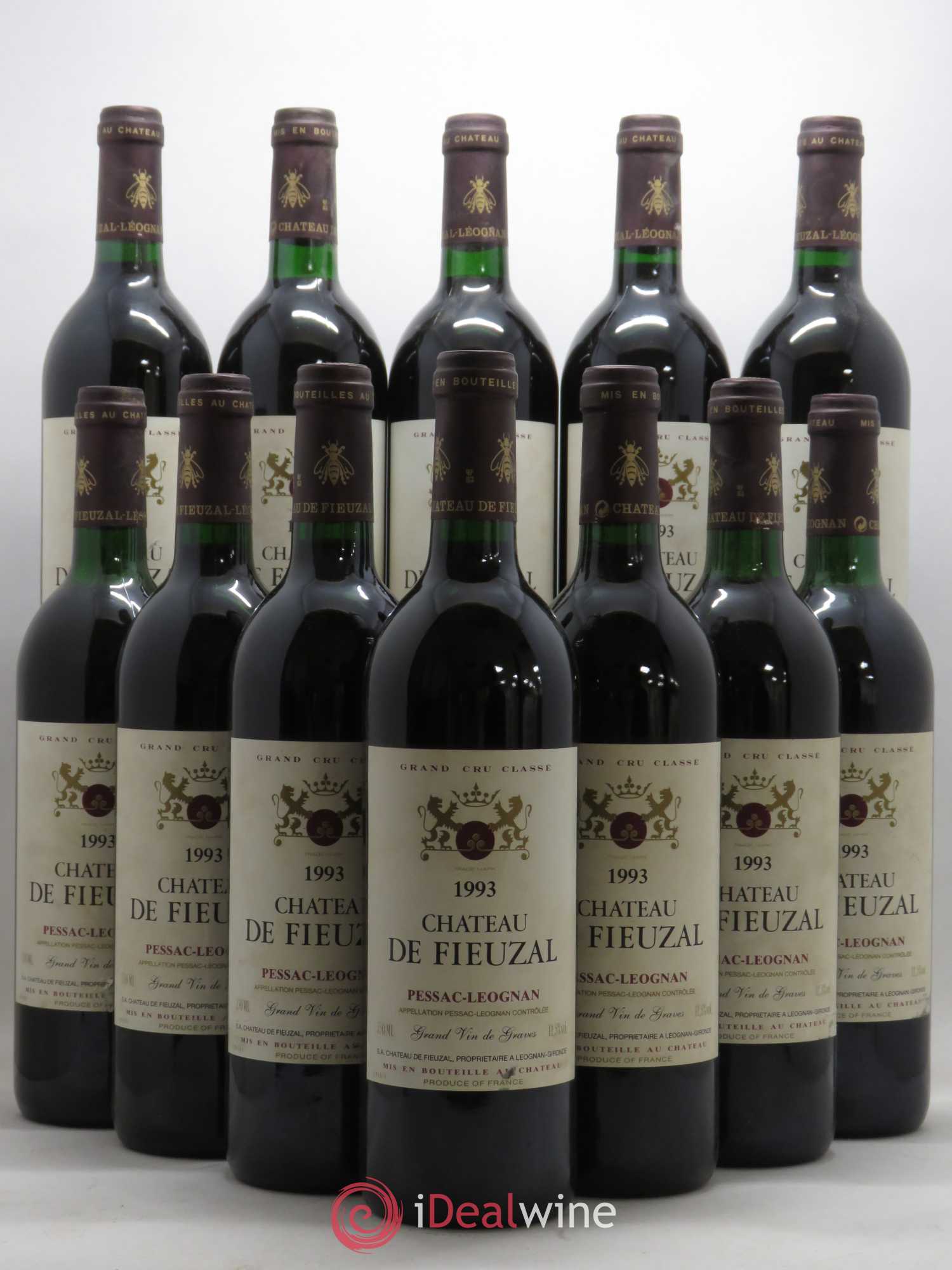 Château de Fieuzal Cru Classé de Graves 1993 - Lot de 12 bouteilles - 0