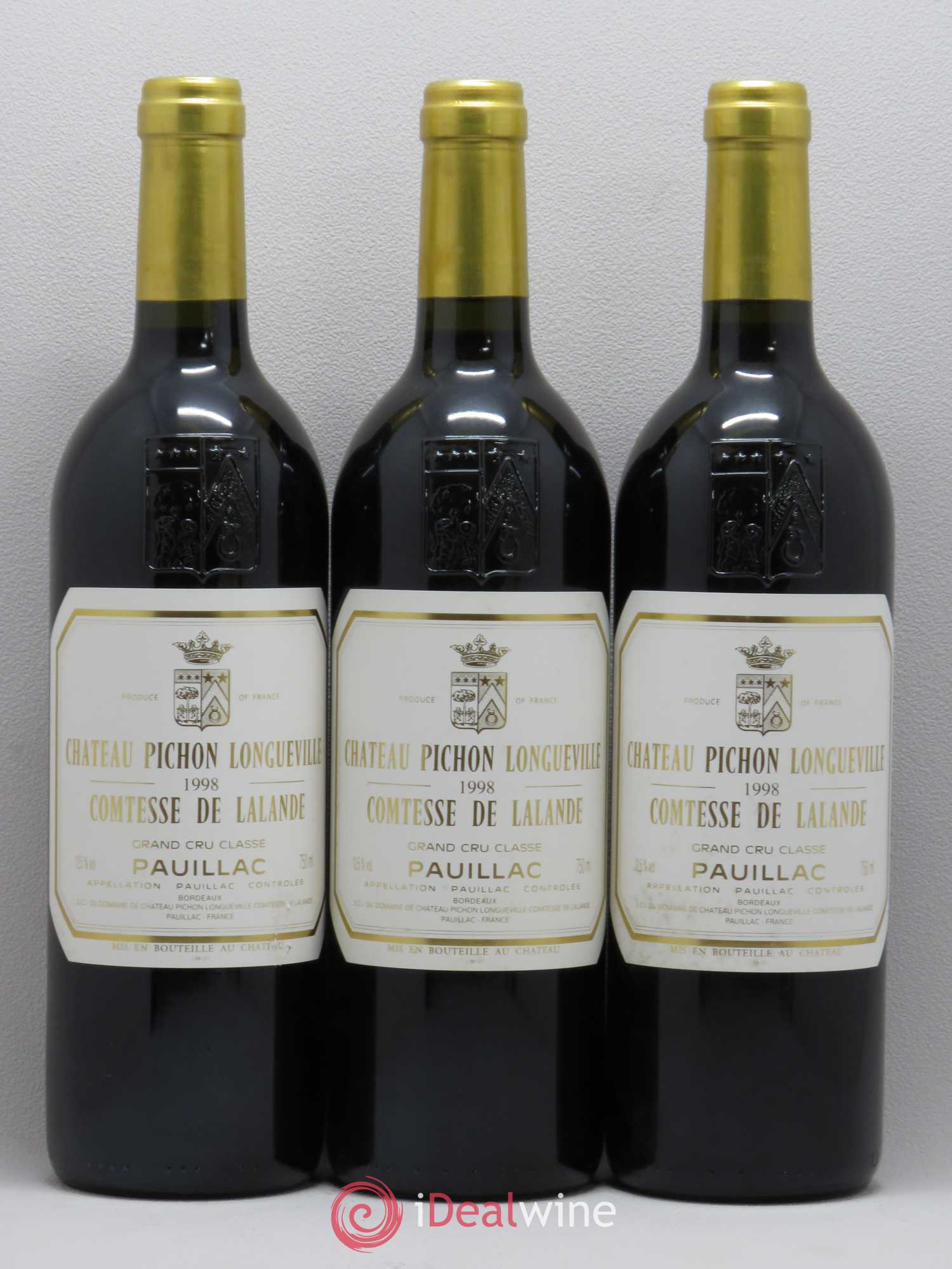 Château Pichon Longueville Comtesse de Lalande 2ème Grand Cru Classé 1998 - Lot de 12 bouteilles - 3