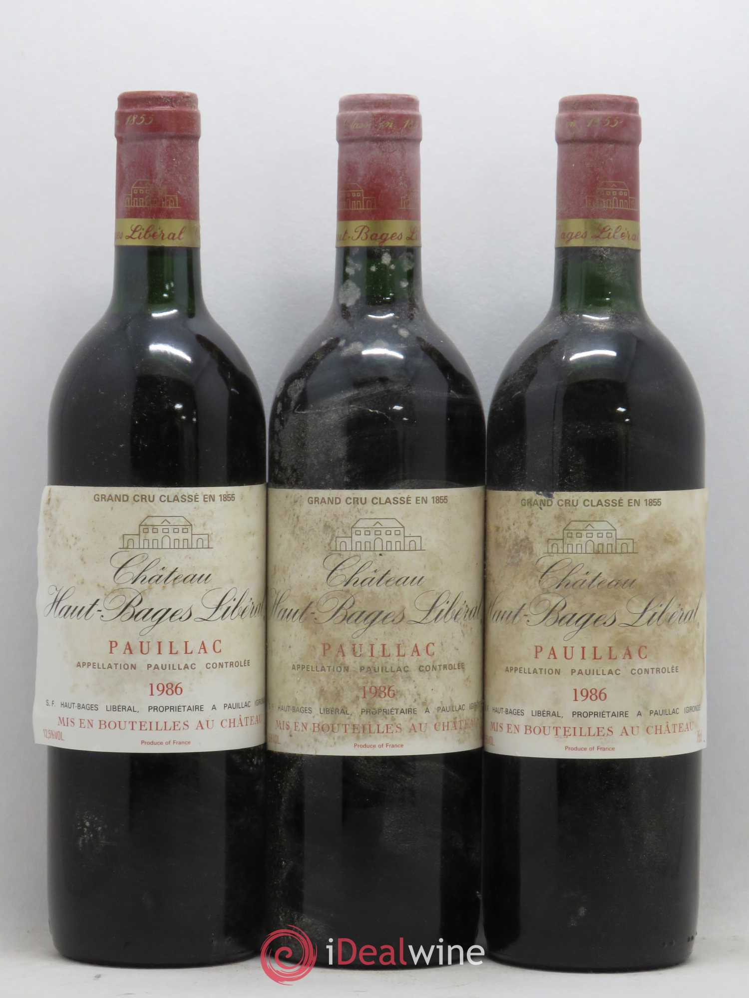 Château Haut Bages Libéral 5ème Grand Cru Classé 1986 - Lot de 12 bouteilles - 2