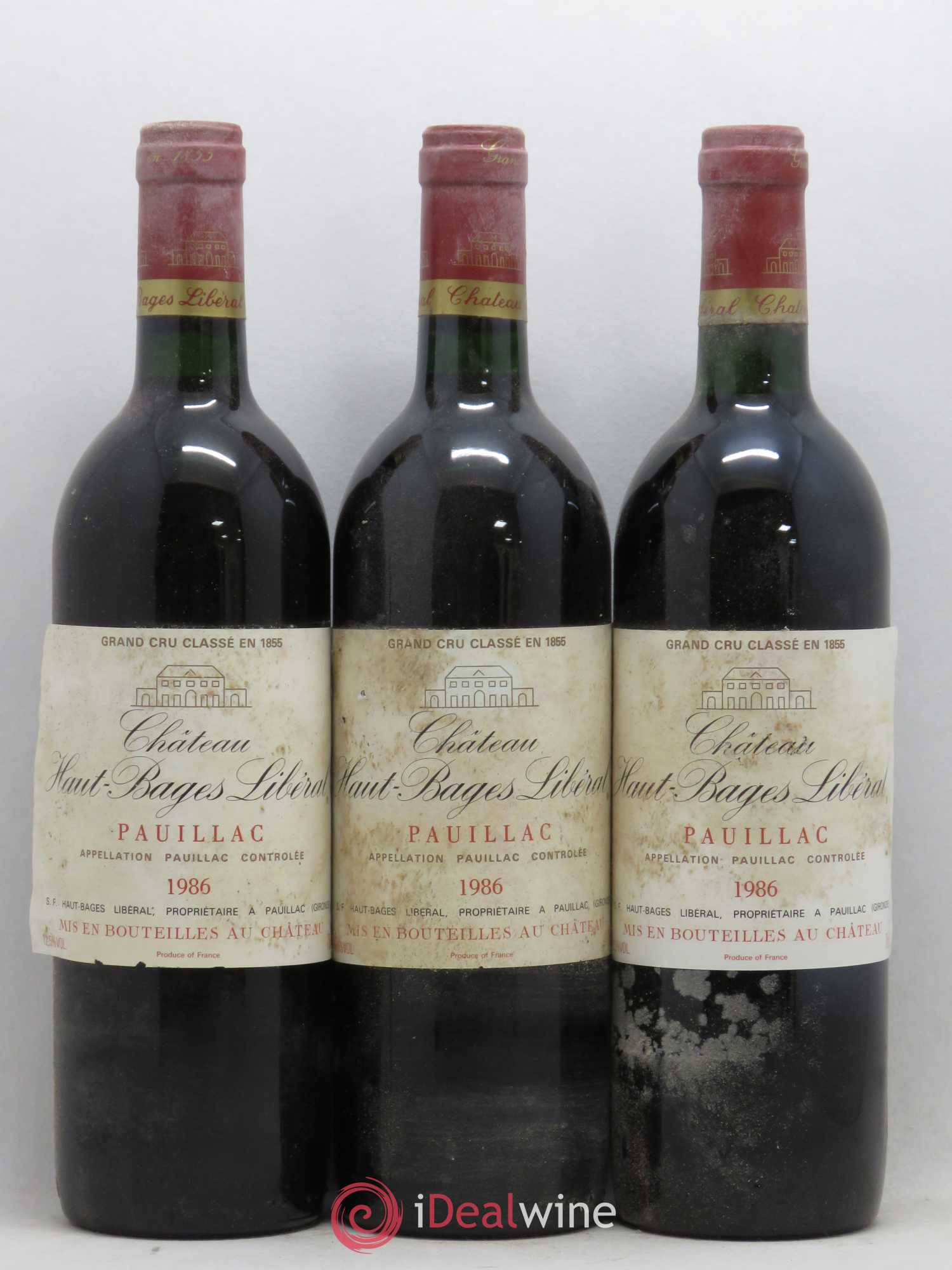 Château Haut Bages Libéral 5ème Grand Cru Classé 1986 - Lot de 12 bouteilles - 3