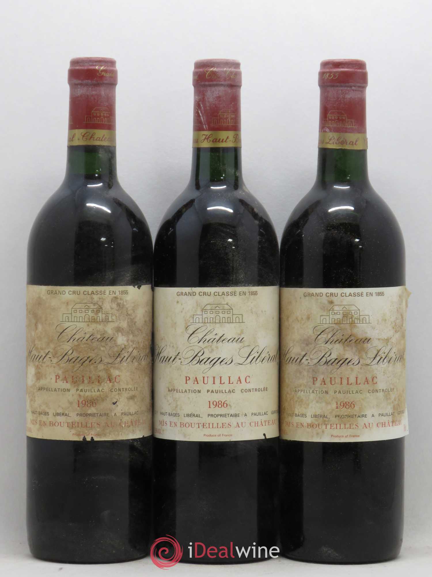 Château Haut Bages Libéral 5ème Grand Cru Classé 1986 - Lot de 12 bouteilles - 4