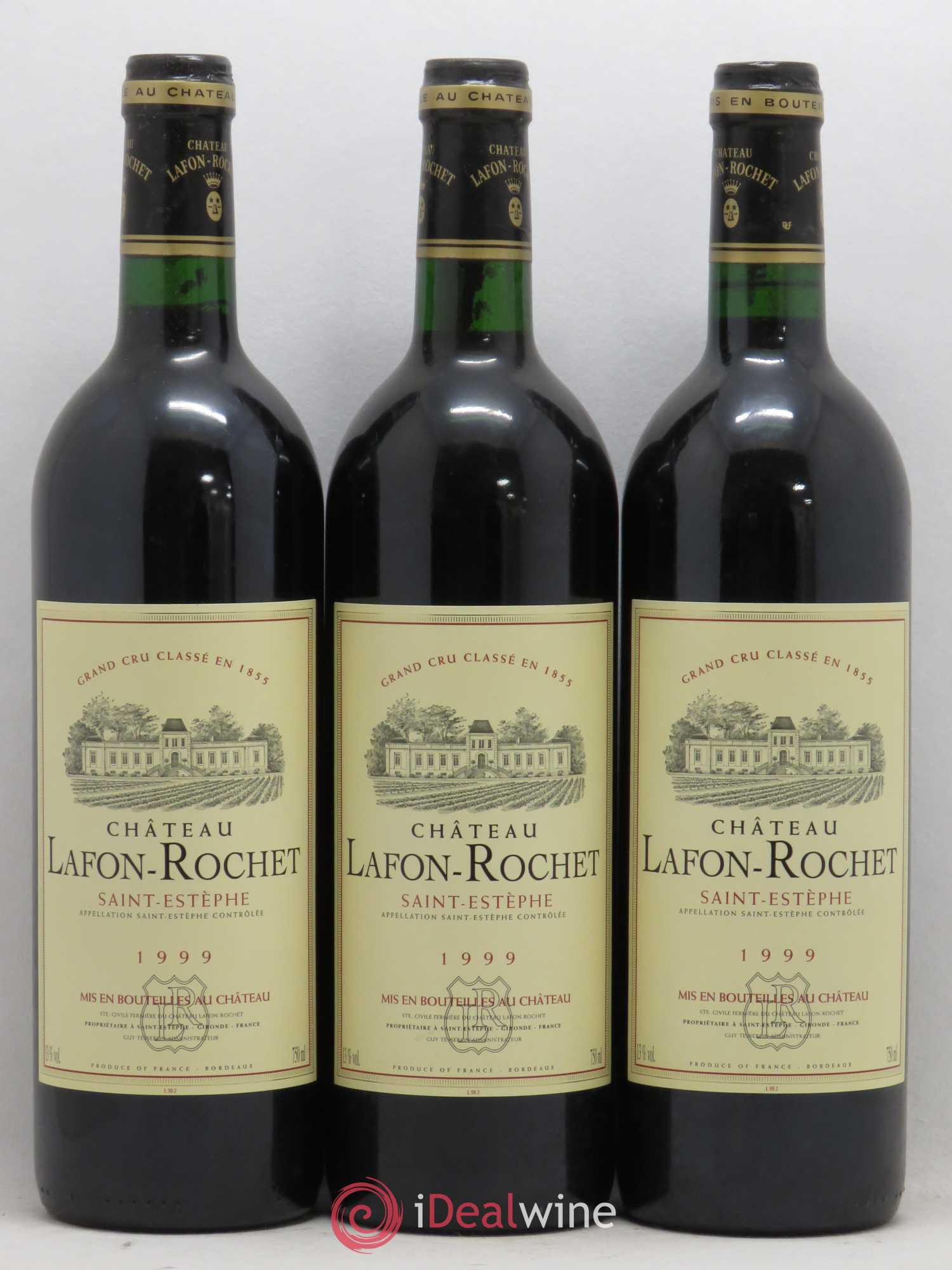 Château Lafon Rochet 4ème Grand Cru Classé 1999 - Lot de 12 bouteilles - 3
