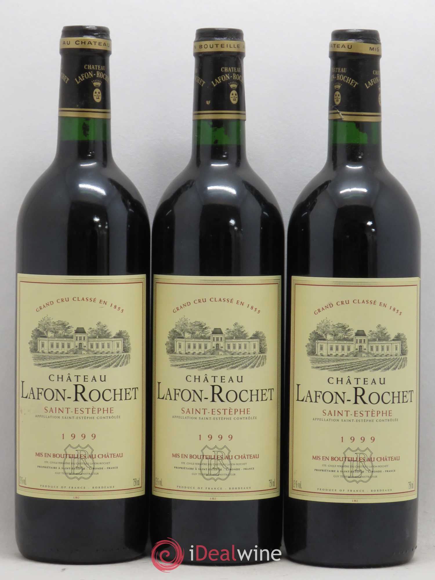 Château Lafon Rochet 4ème Grand Cru Classé 1999 - Lot de 12 bouteilles - 4