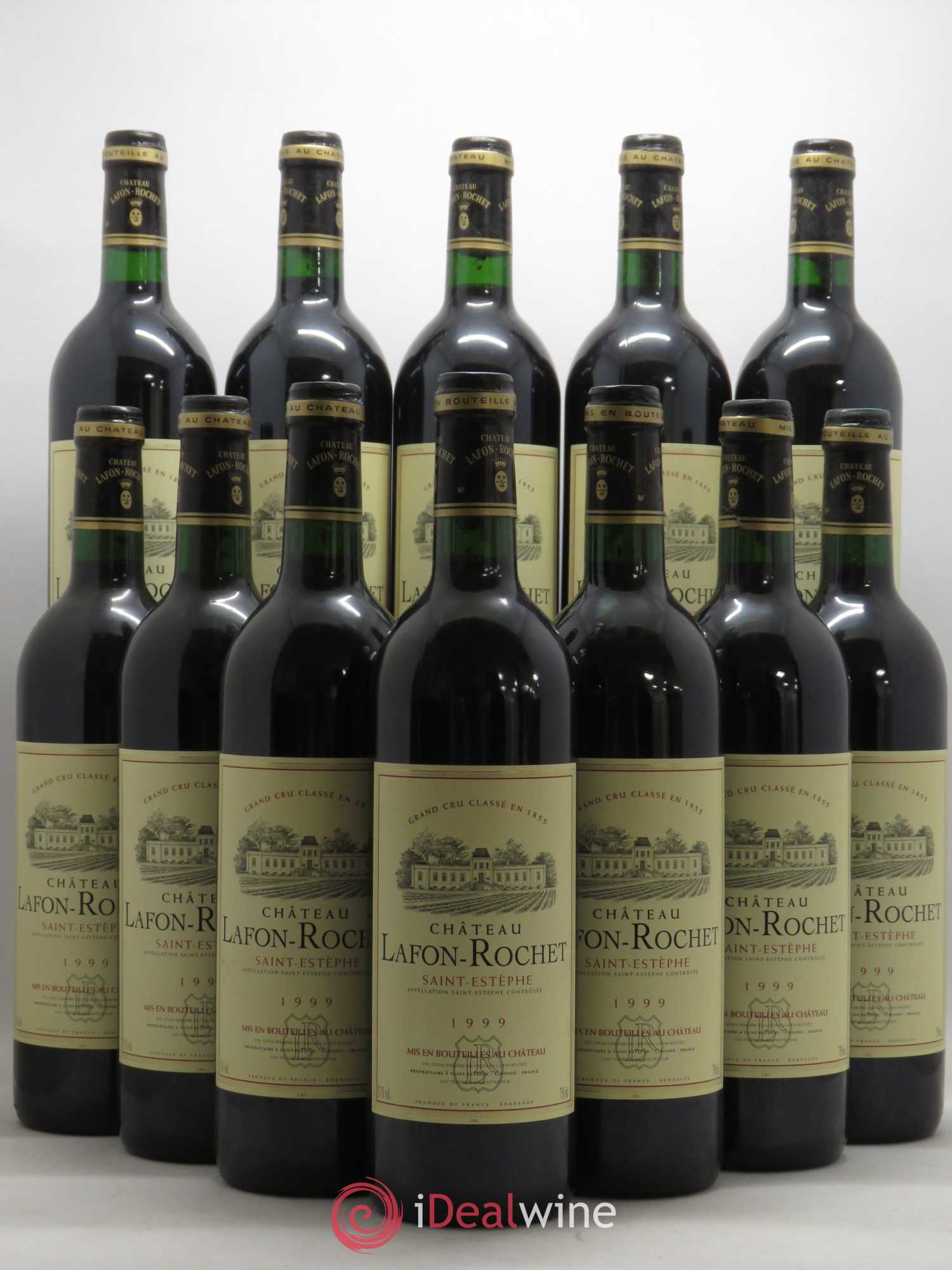 Château Lafon Rochet 4ème Grand Cru Classé 1999 - Lot de 12 bouteilles - 0