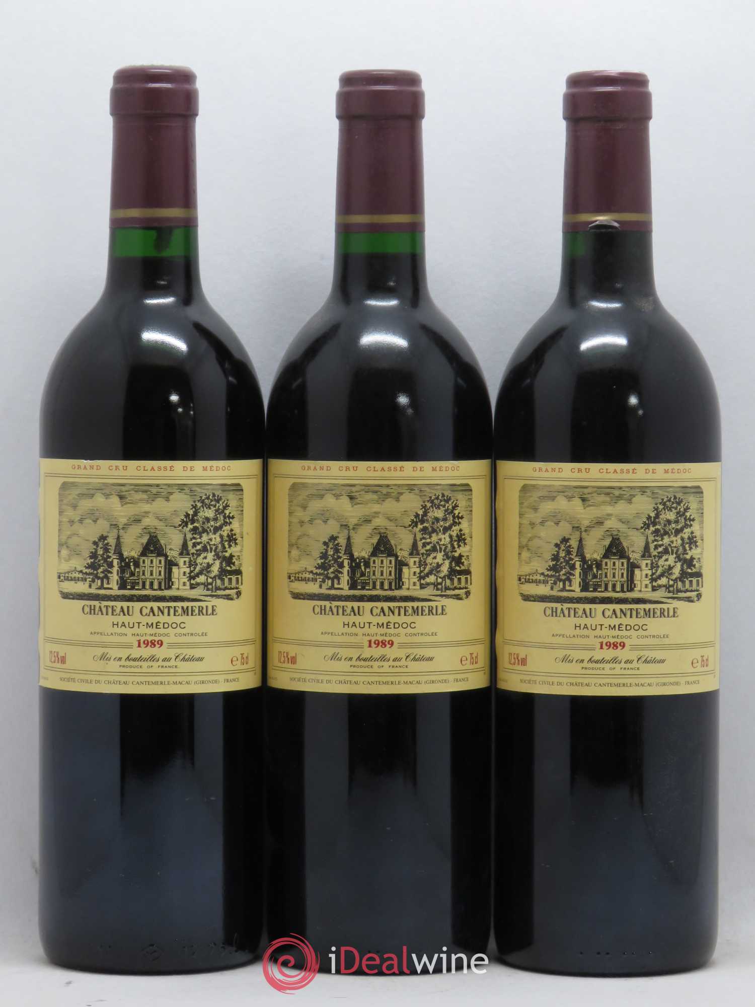 Château Cantemerle 5ème Grand Cru Classé 1989 - Lot de 12 bouteilles - 1