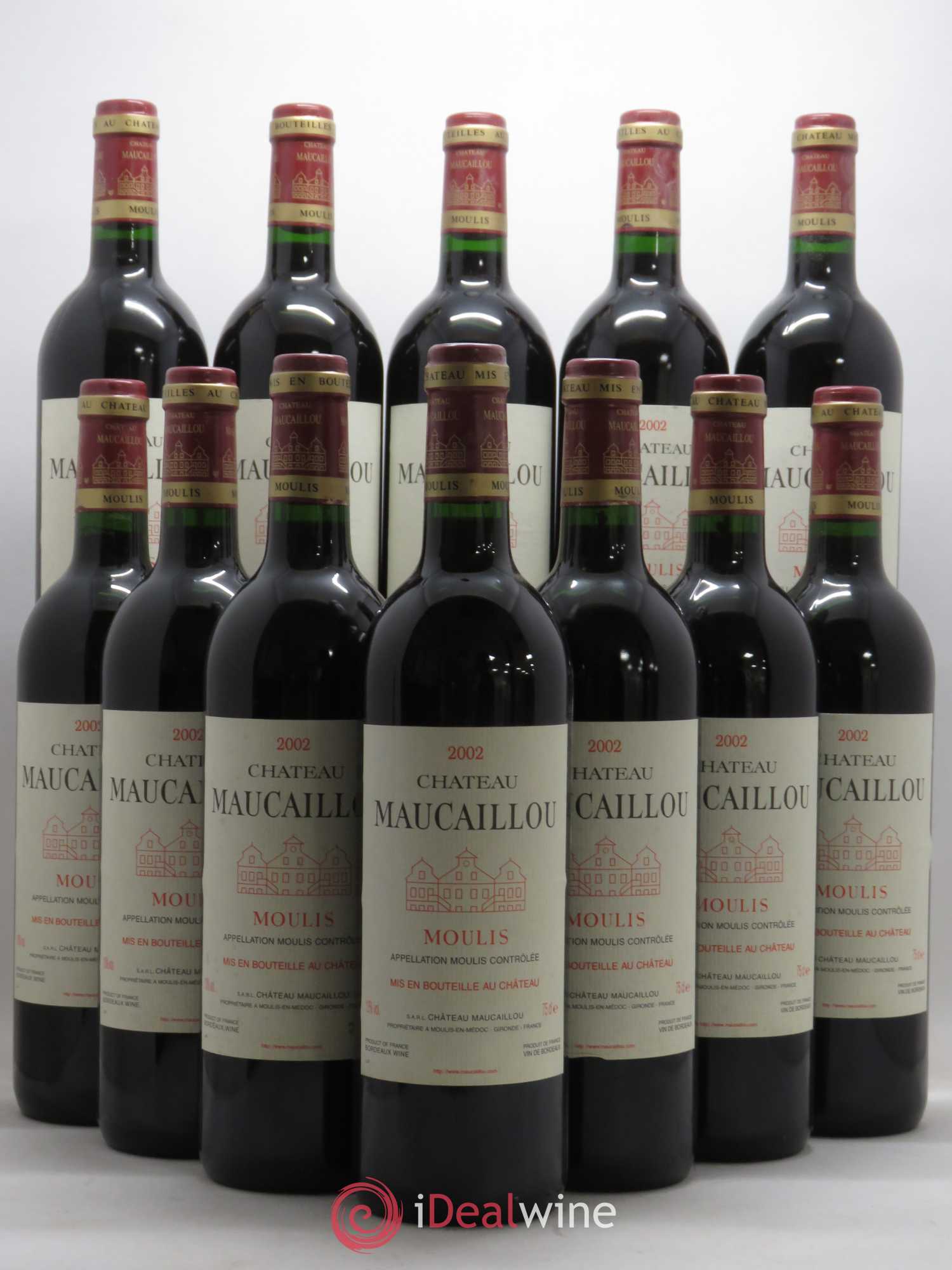 Château Maucaillou 2002 - Lot de 12 bouteilles - 0