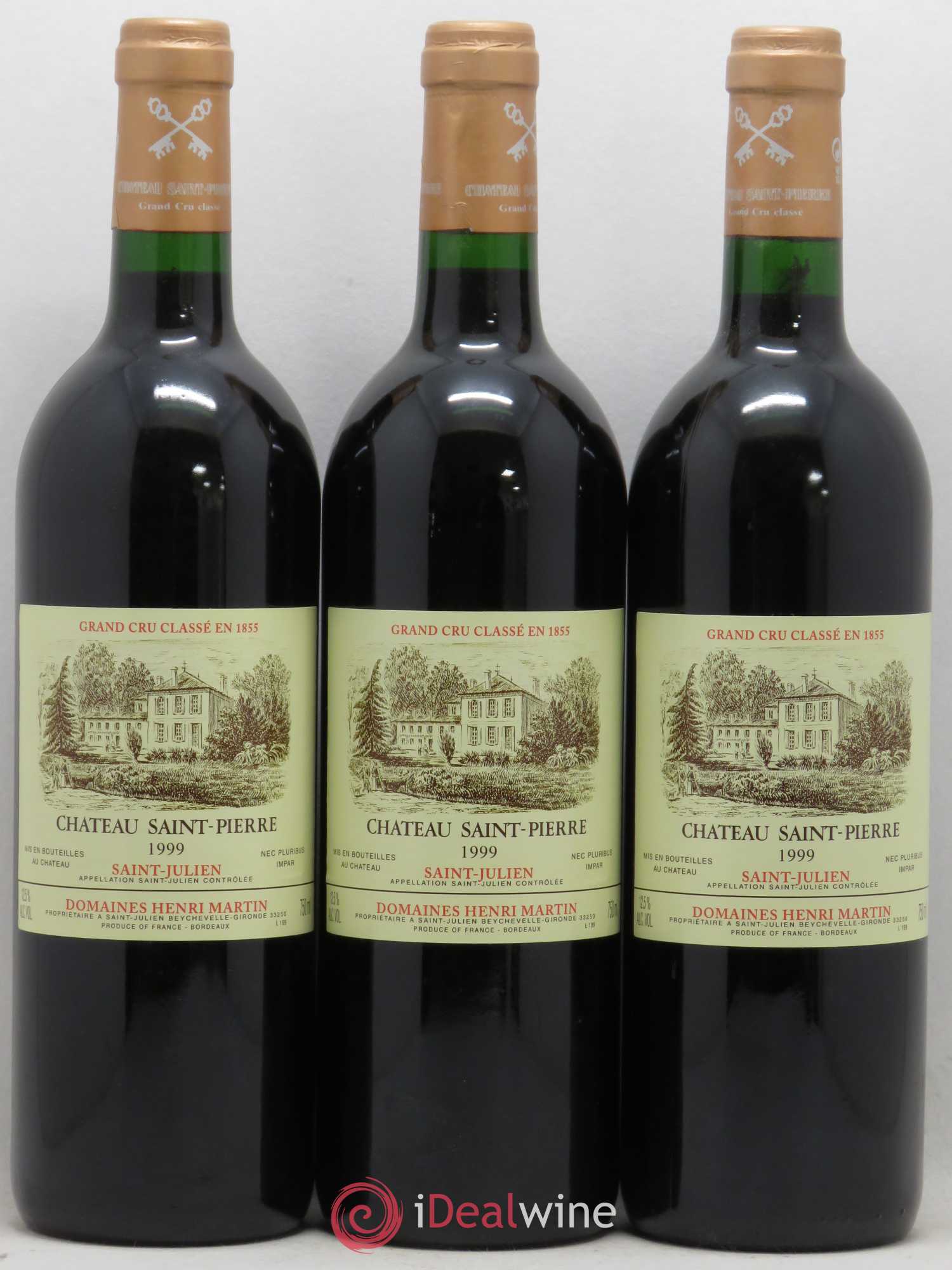 Château Saint-Pierre 4ème Grand Cru Classé 1999 - Lot de 12 bouteilles - 1