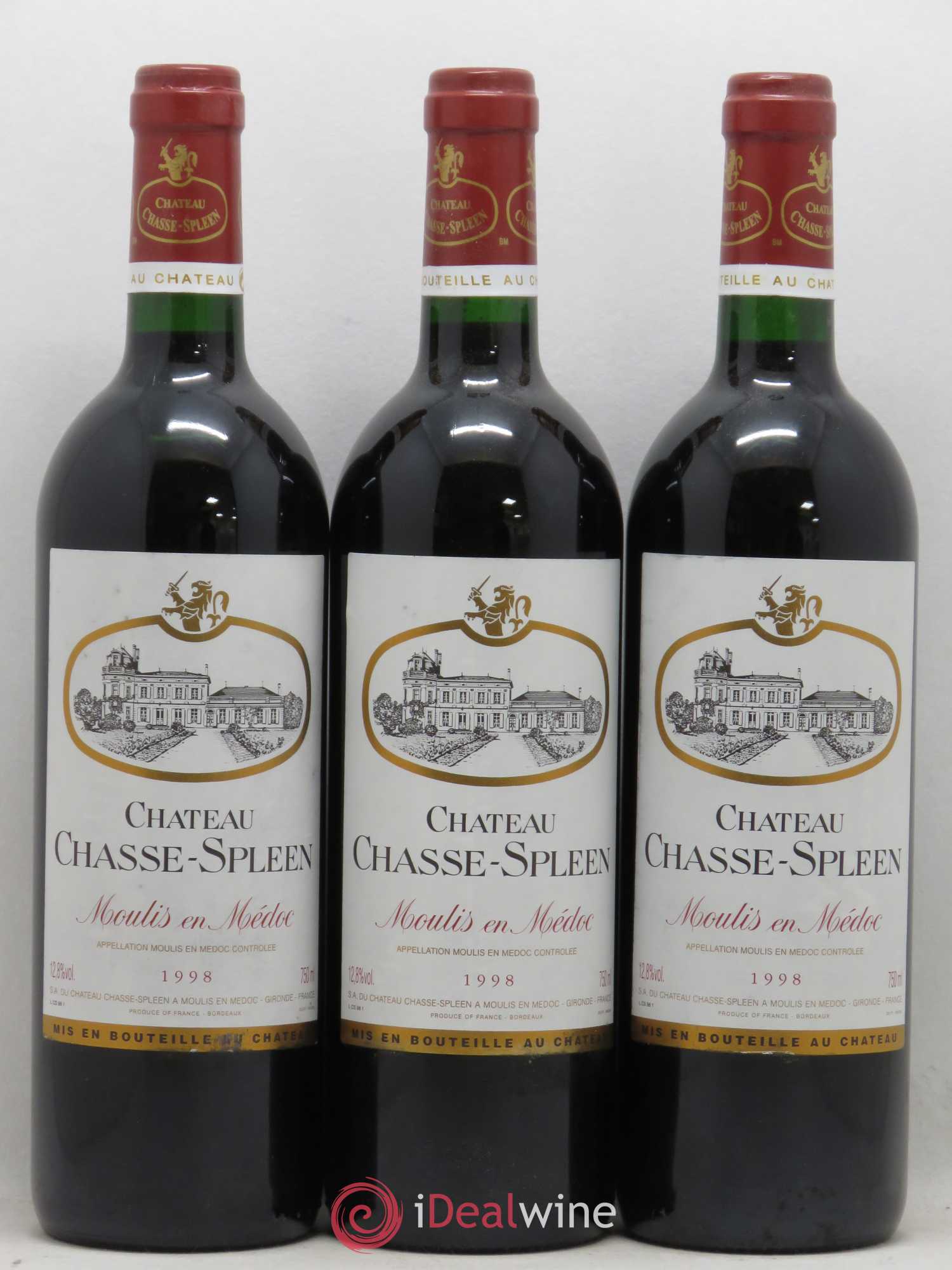 Château Chasse Spleen 1998 - Lot de 12 bouteilles - 1