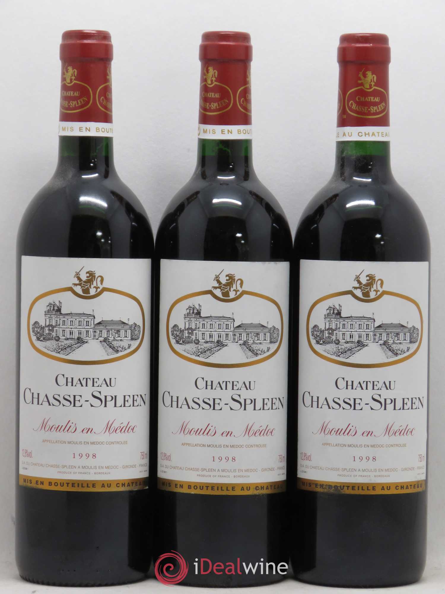Château Chasse Spleen 1998 - Lot de 12 bouteilles - 2
