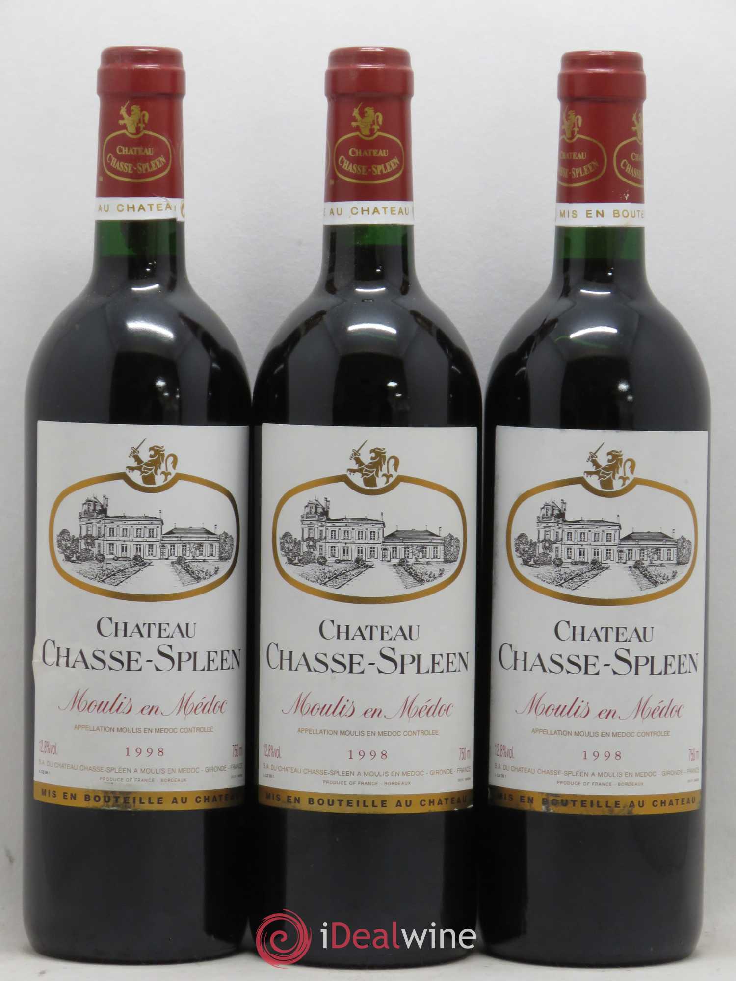 Château Chasse Spleen 1998 - Lot de 12 bouteilles - 3