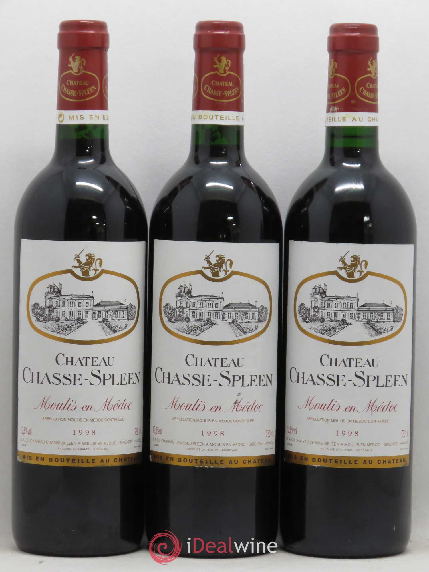 Château Chasse Spleen 1998 - Lot de 12 bouteilles - 4