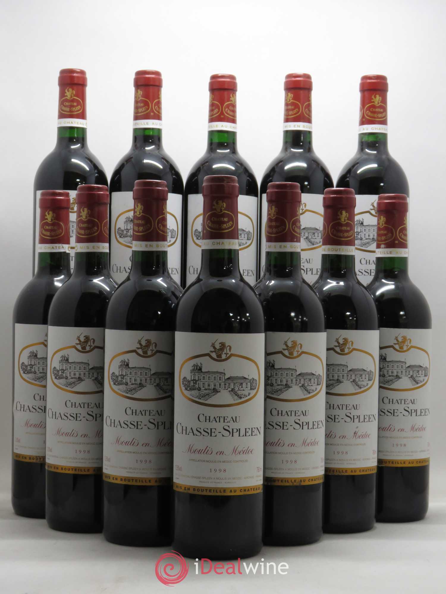 Château Chasse Spleen 1998 - Lot de 12 bouteilles - 0