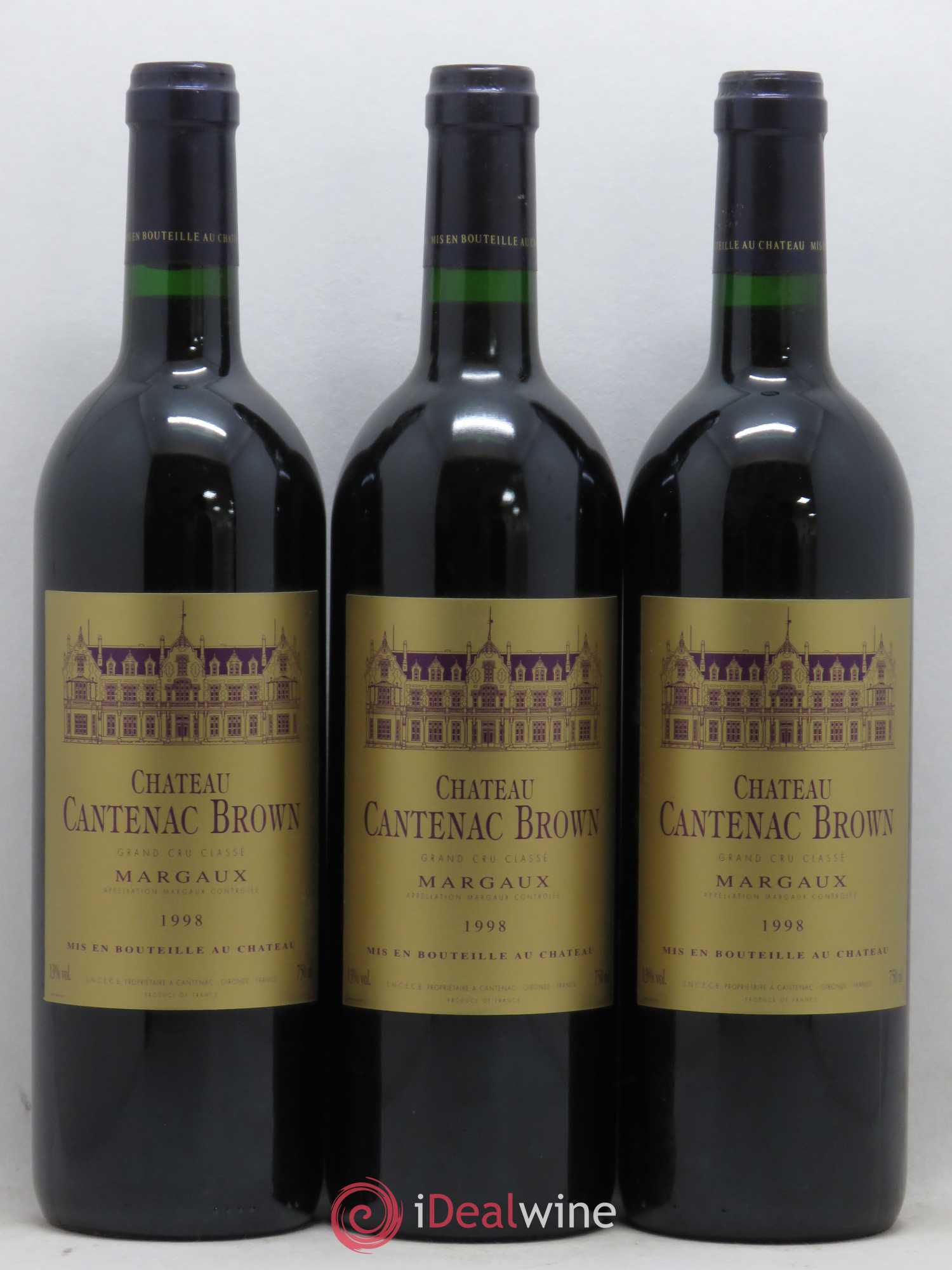 Château Cantenac Brown 3ème Grand Cru Classé 1998 - Lot de 12 bouteilles - 2