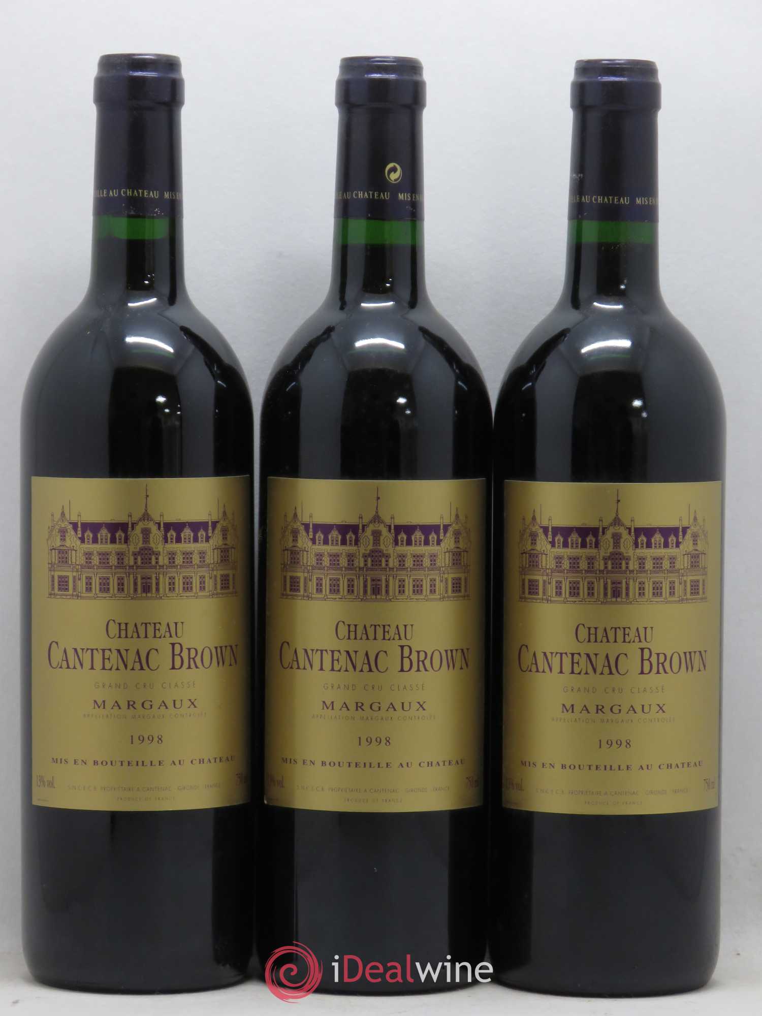 Château Cantenac Brown 3ème Grand Cru Classé 1998 - Lot de 12 bouteilles - 3
