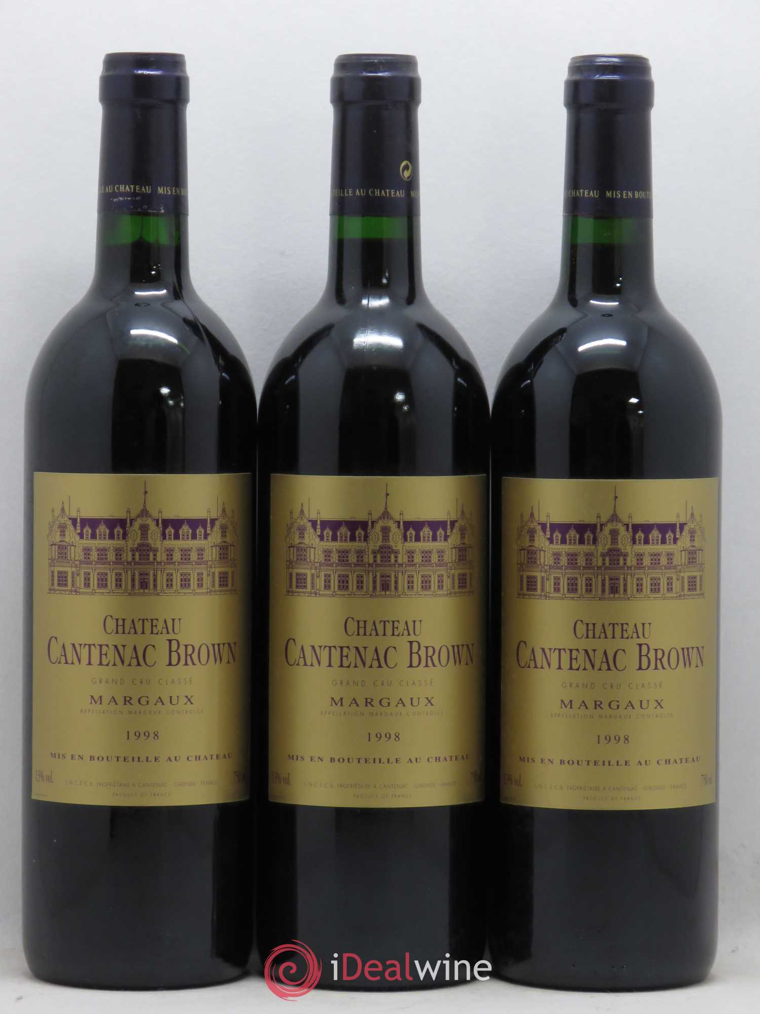 Château Cantenac Brown 3ème Grand Cru Classé 1998 - Lot de 12 bouteilles - 4