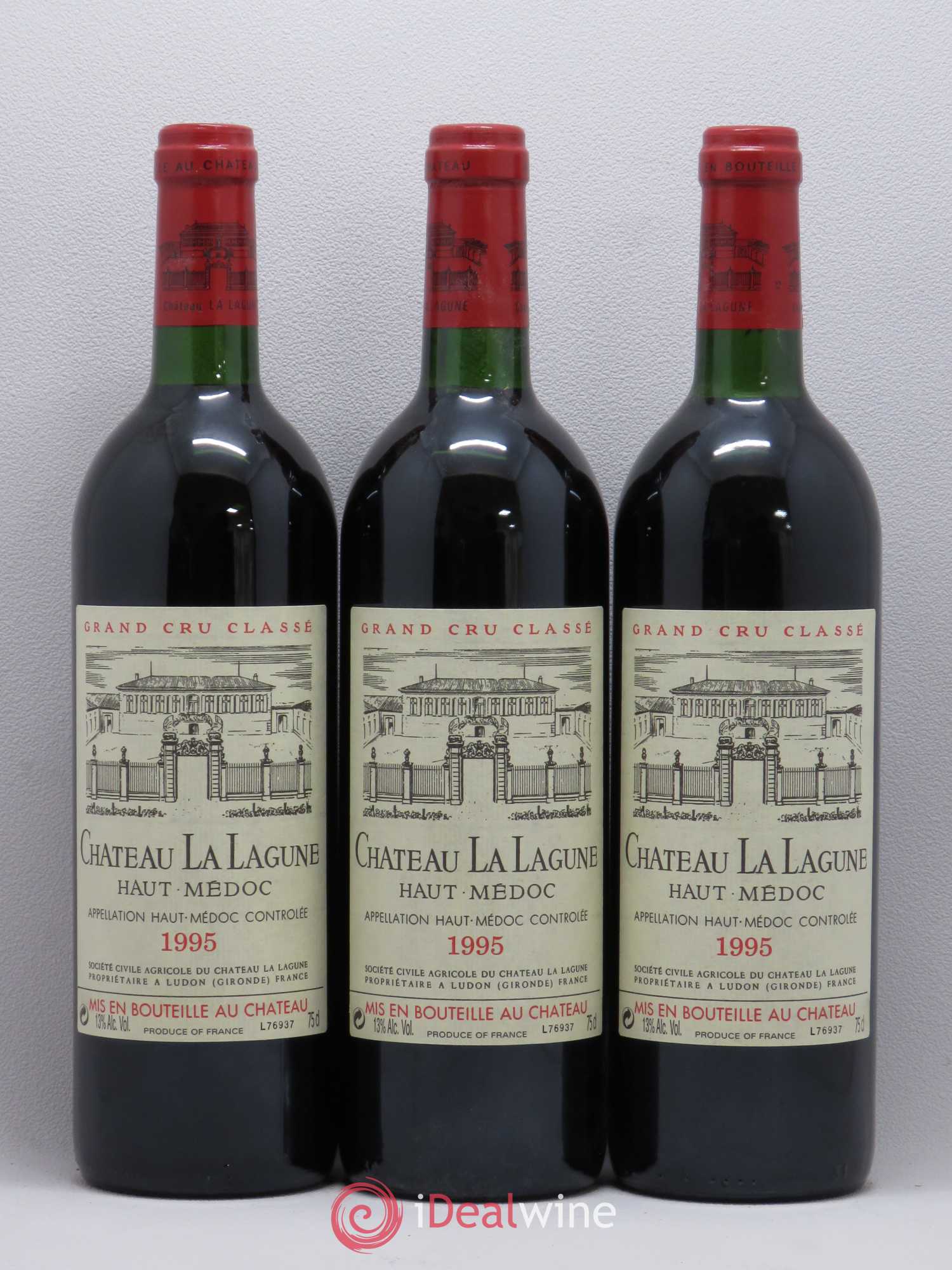 Château la Lagune 3ème Grand Cru Classé 1995 - Lot de 12 bouteilles - 1