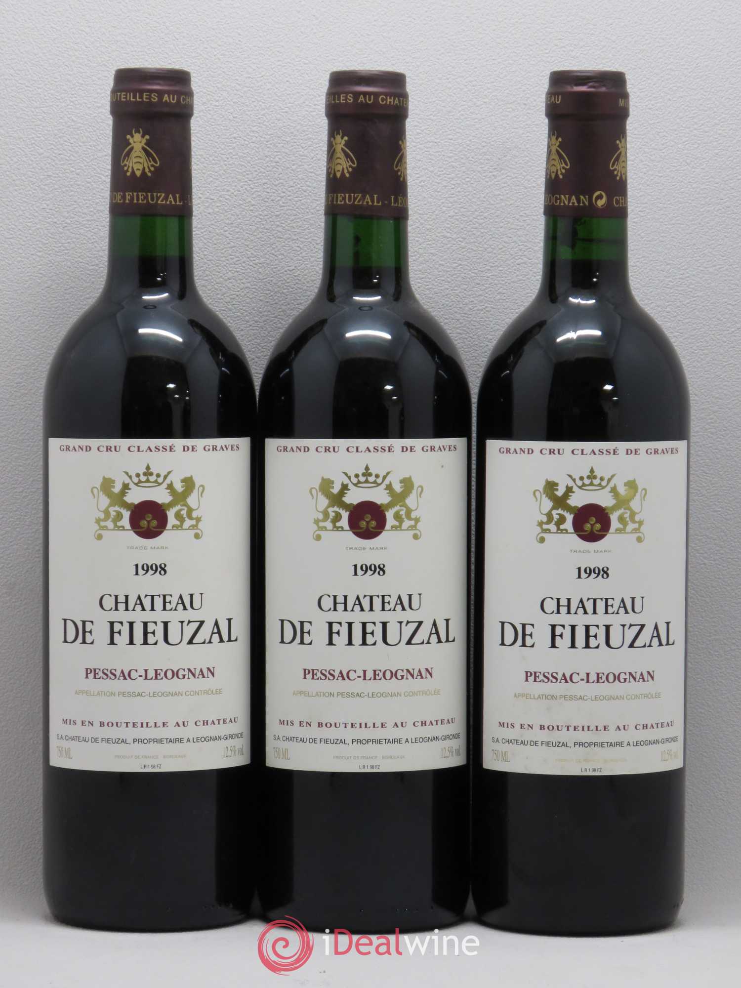 Château de Fieuzal Cru Classé de Graves 1998 - Lot de 12 bouteilles - 2