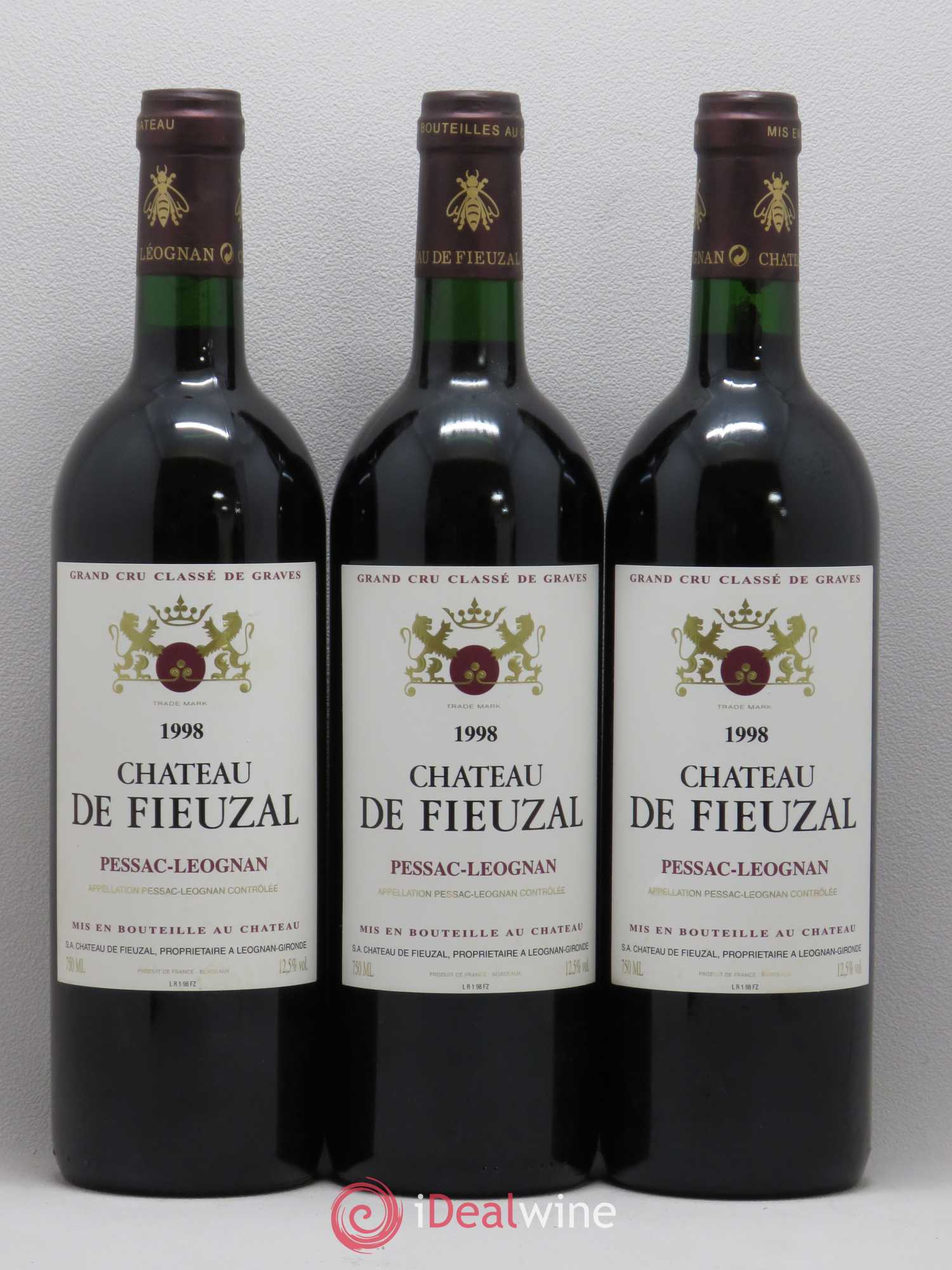Château de Fieuzal Cru Classé de Graves 1998 - Lot de 12 bouteilles - 3