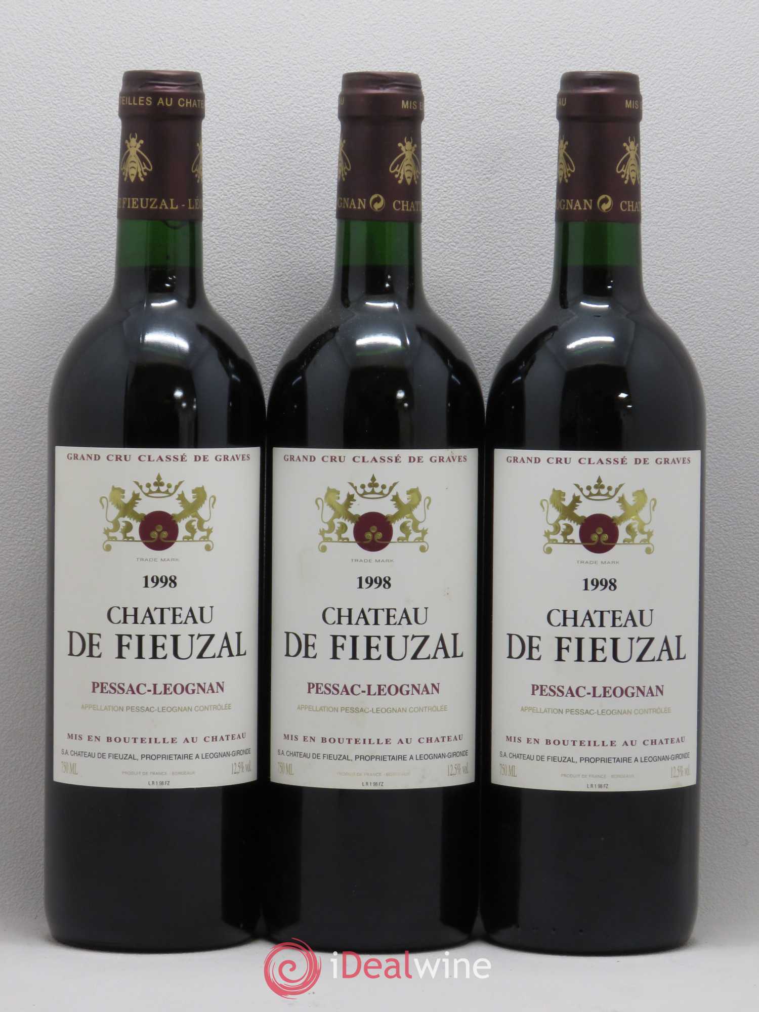 Château de Fieuzal Cru Classé de Graves 1998 - Lot de 12 bouteilles - 4