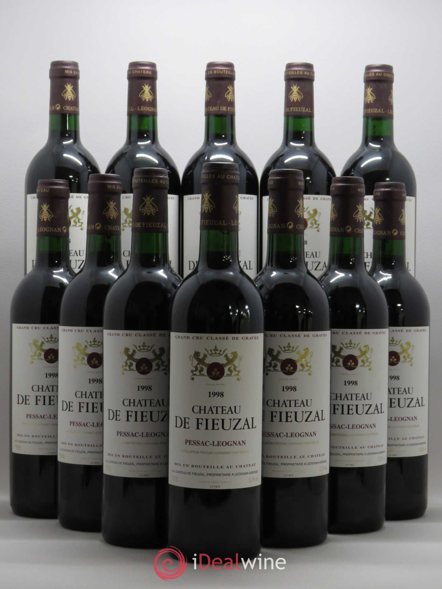 Château de Fieuzal Cru Classé de Graves 1998 - Lot de 12 bouteilles - 0