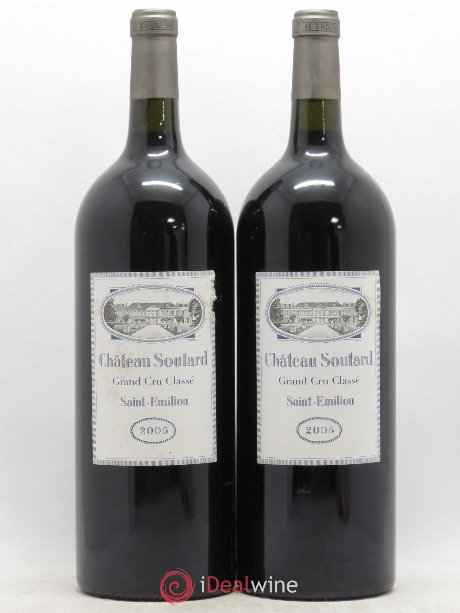 Château Soutard Grand Cru Classé 2005 - Lot de 2 magnums - 0