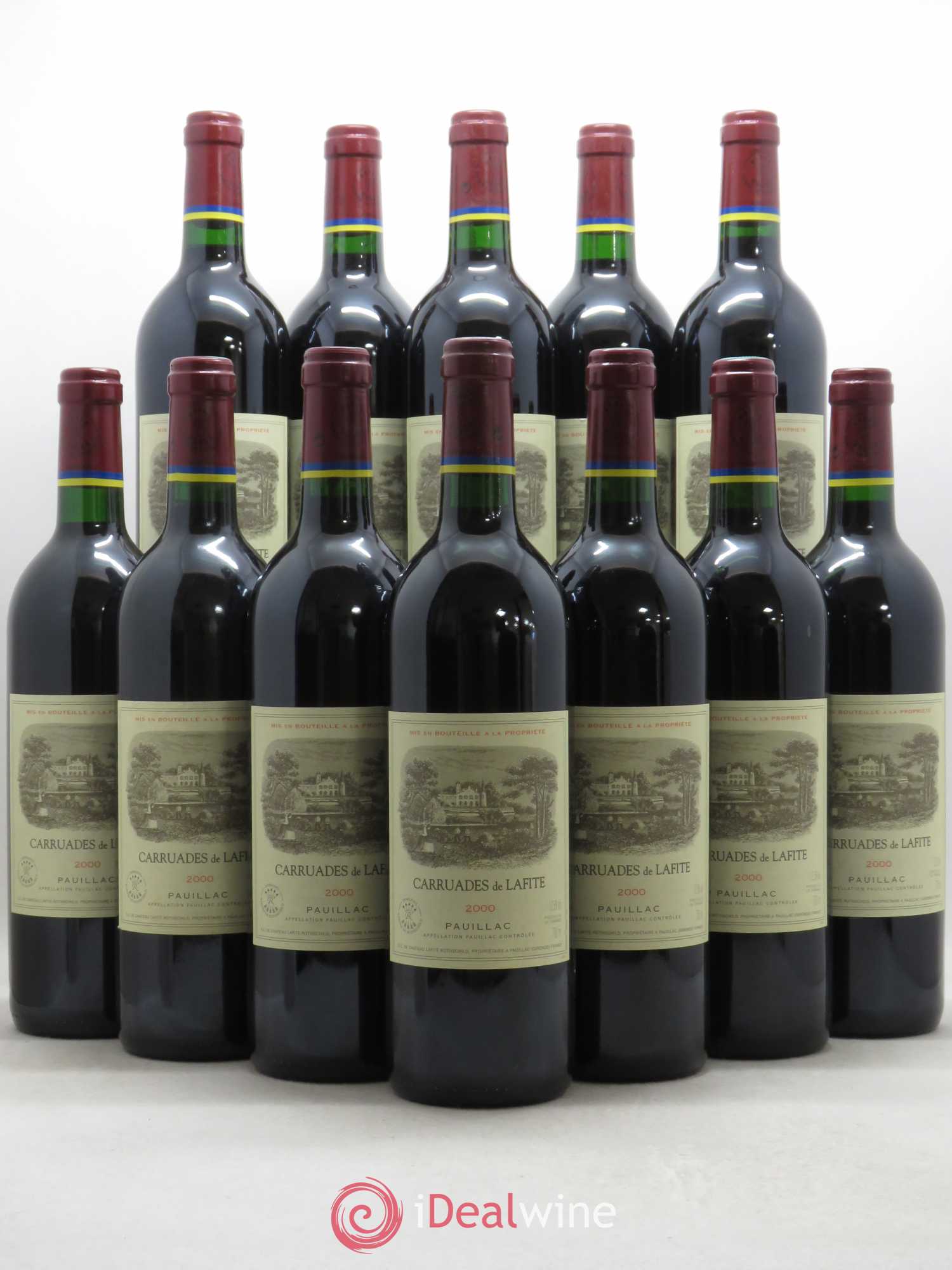 Carruades de Lafite Rothschild Second Vin 2000 - Lot de 12 bouteilles - 0