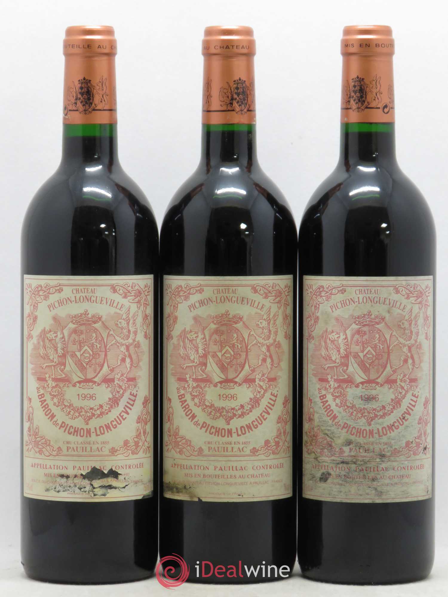 Pichon Longueville Baron 2ème Grand Cru Classé 1996 - Lot de 12 bouteilles - 2
