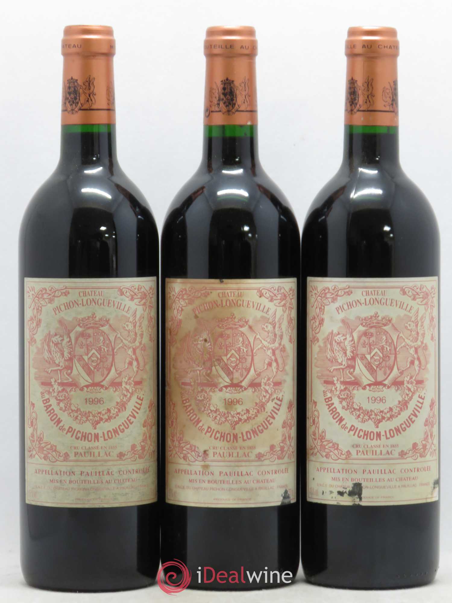 Pichon Longueville Baron 2ème Grand Cru Classé 1996 - Lot de 12 bouteilles - 3