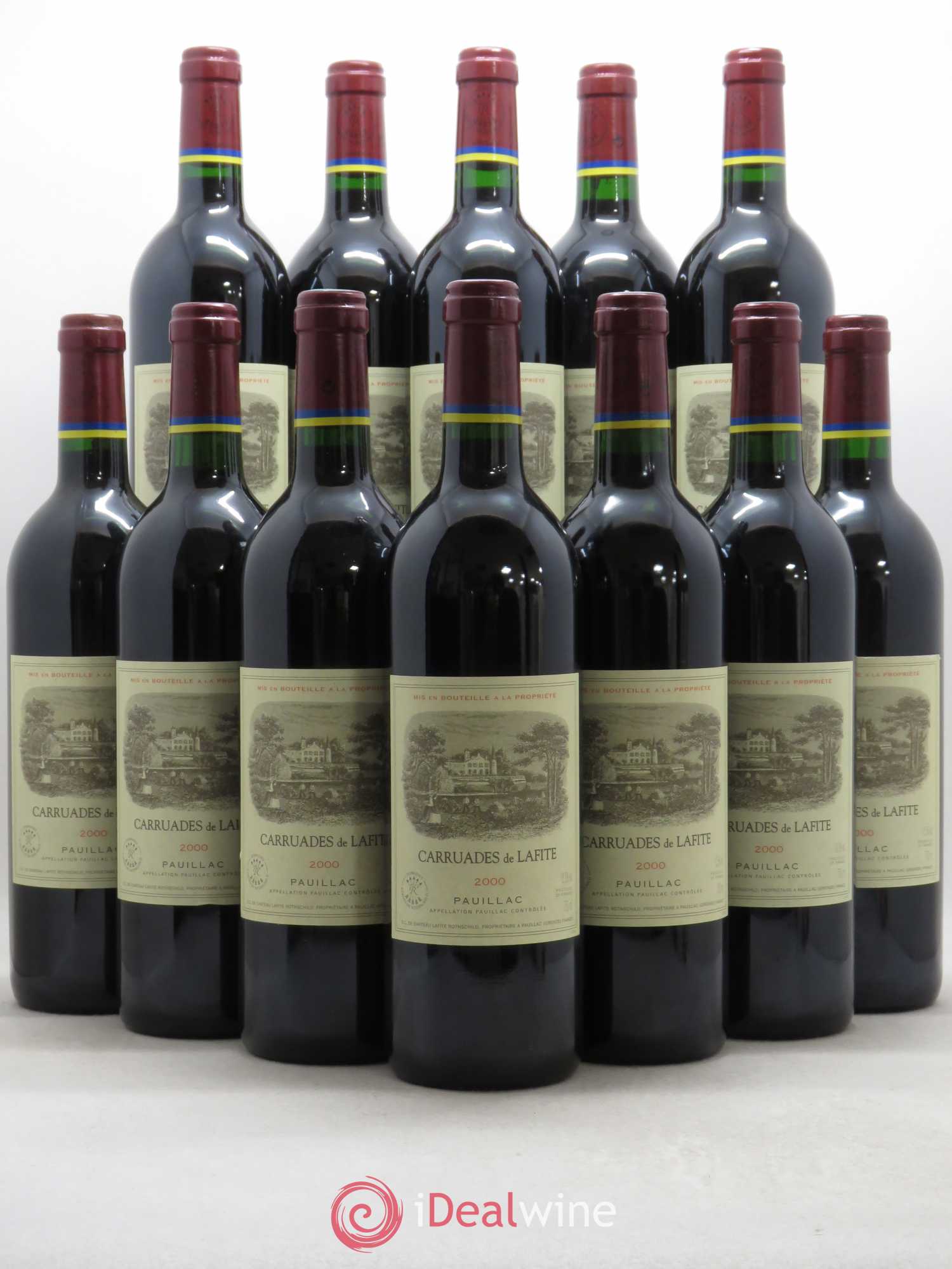 Carruades de Lafite Rothschild Second Vin 2000 - Lot de 12 bouteilles - 0