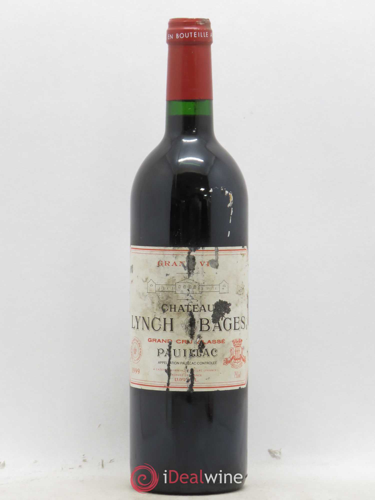Château Lynch Bages 5ème Grand Cru Classé 1999 - Lot de 1 bouteille - 0