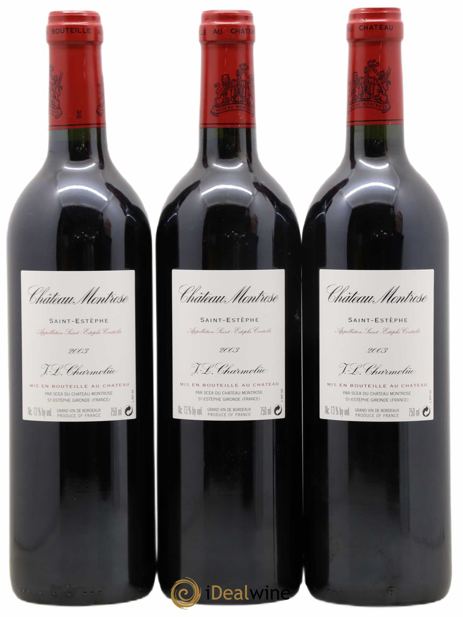 Château Montrose 2ème Grand Cru Classé 2003 - Lot de 12 bouteilles - 6
