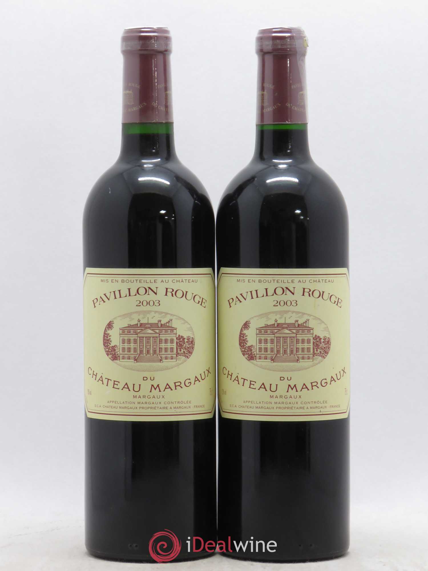 Pavillon Rouge du Château Margaux Second Vin 2003 - Lot de 2 bouteilles - 0