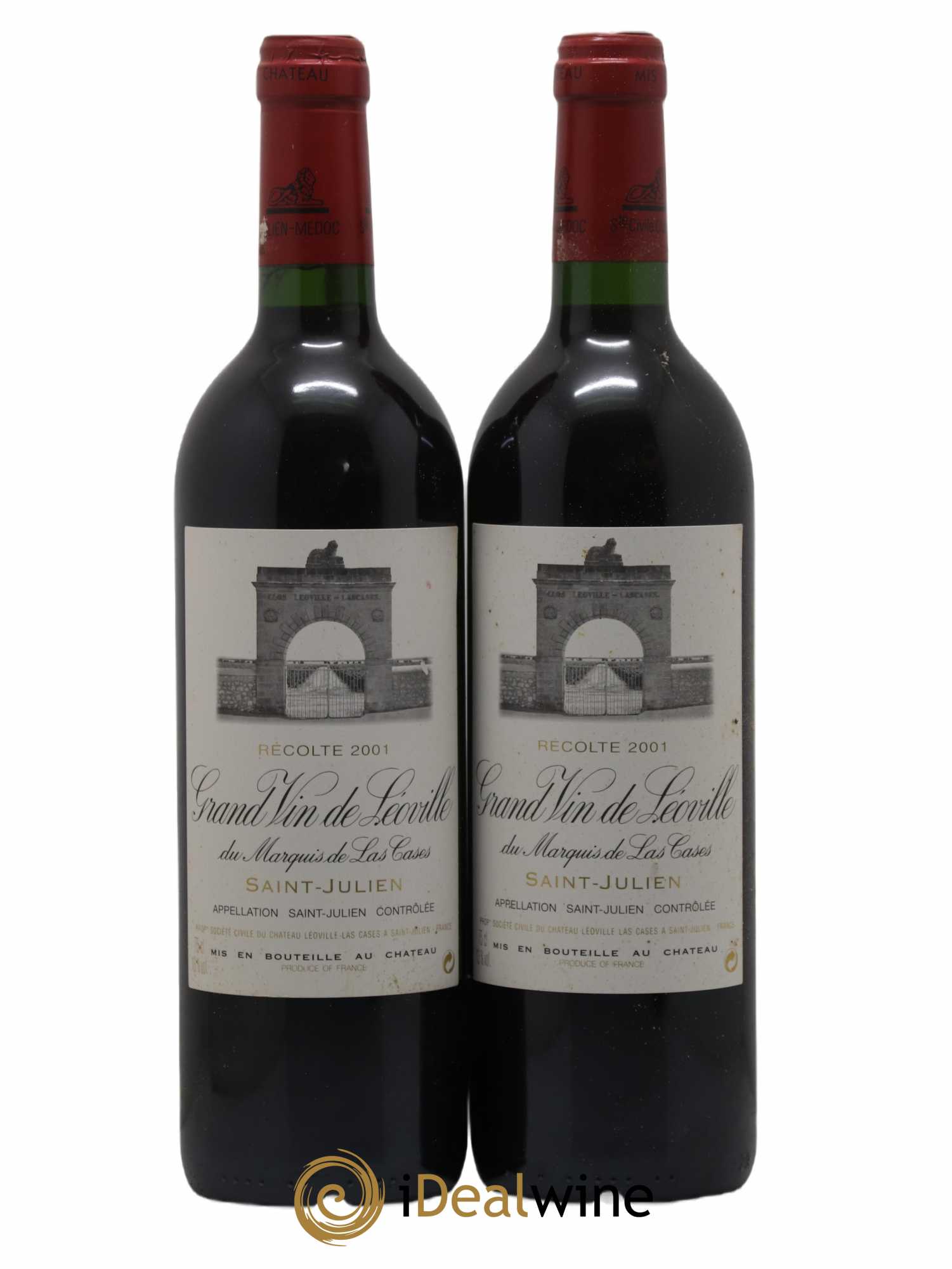 Château Léoville Las Cases 2ème Grand Cru Classé 2001 - Lot de 2 bouteilles - 0