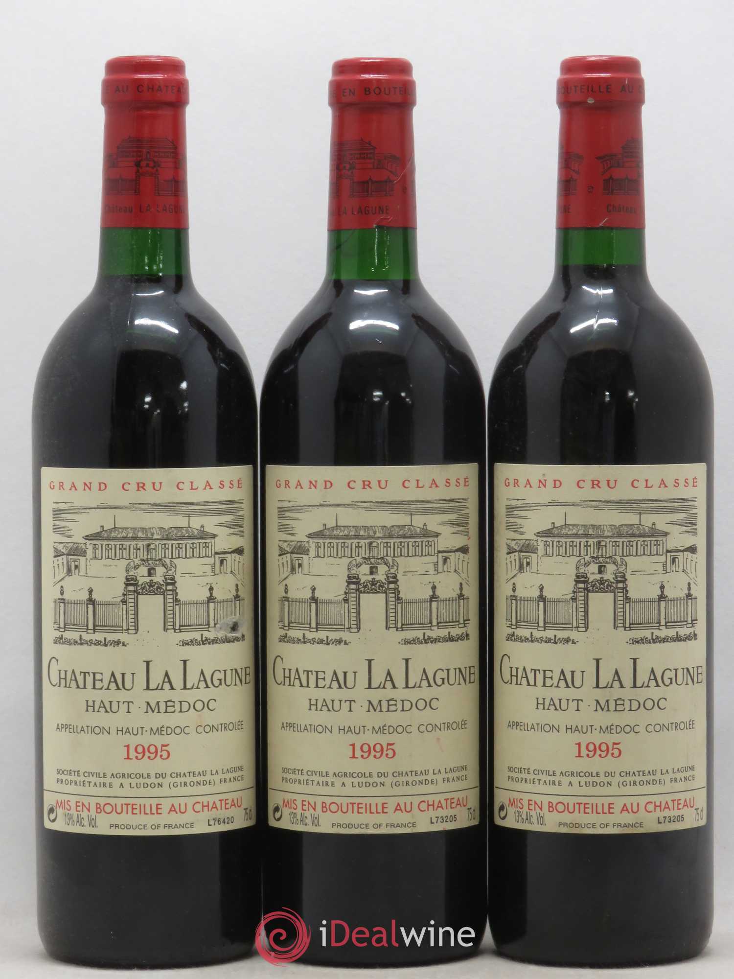 Château la Lagune 3ème Grand Cru Classé 1995 - Lot de 6 bouteilles - 1