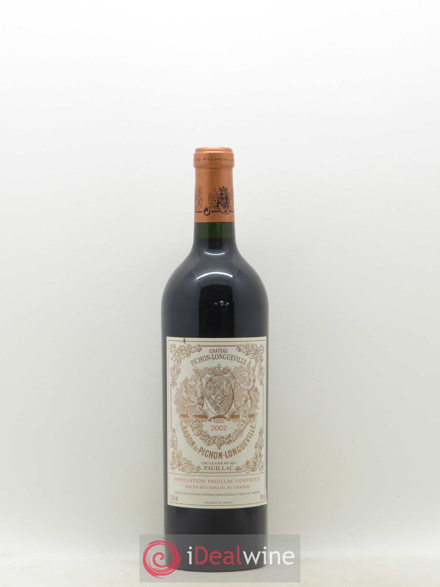 Pichon Longueville Baron 2ème Grand Cru Classé 2002 - Lot de 1 bouteille - 0