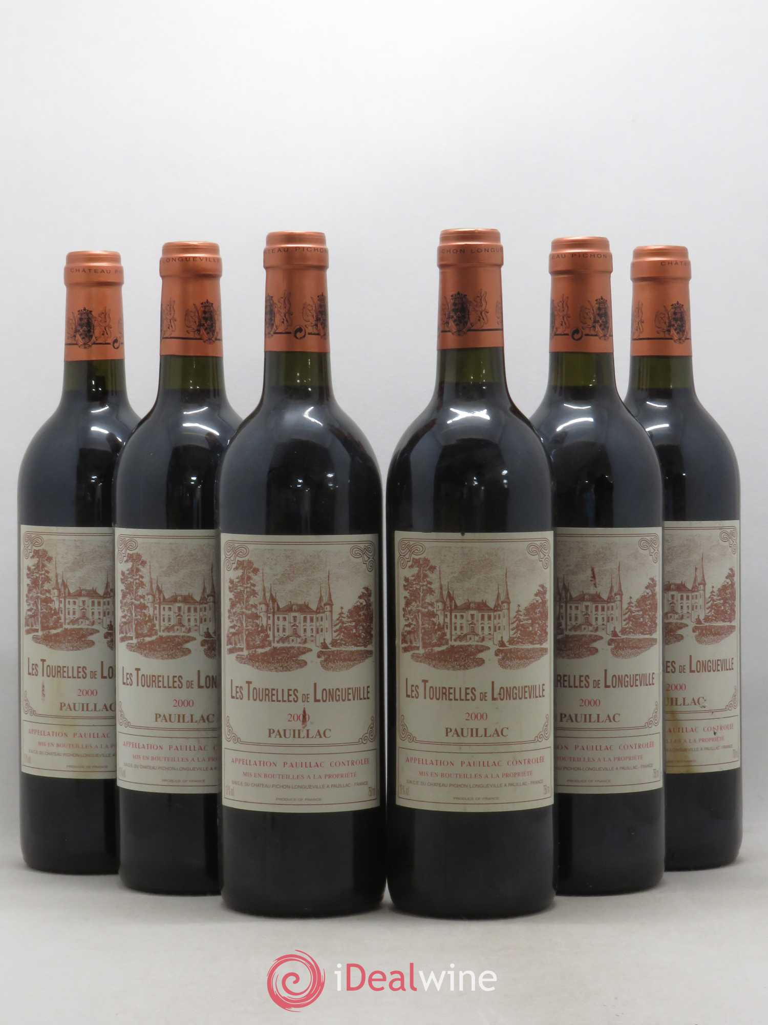 Les Tourelles de Longueville Second Vin 2000 - Lot de 6 bouteilles - 0