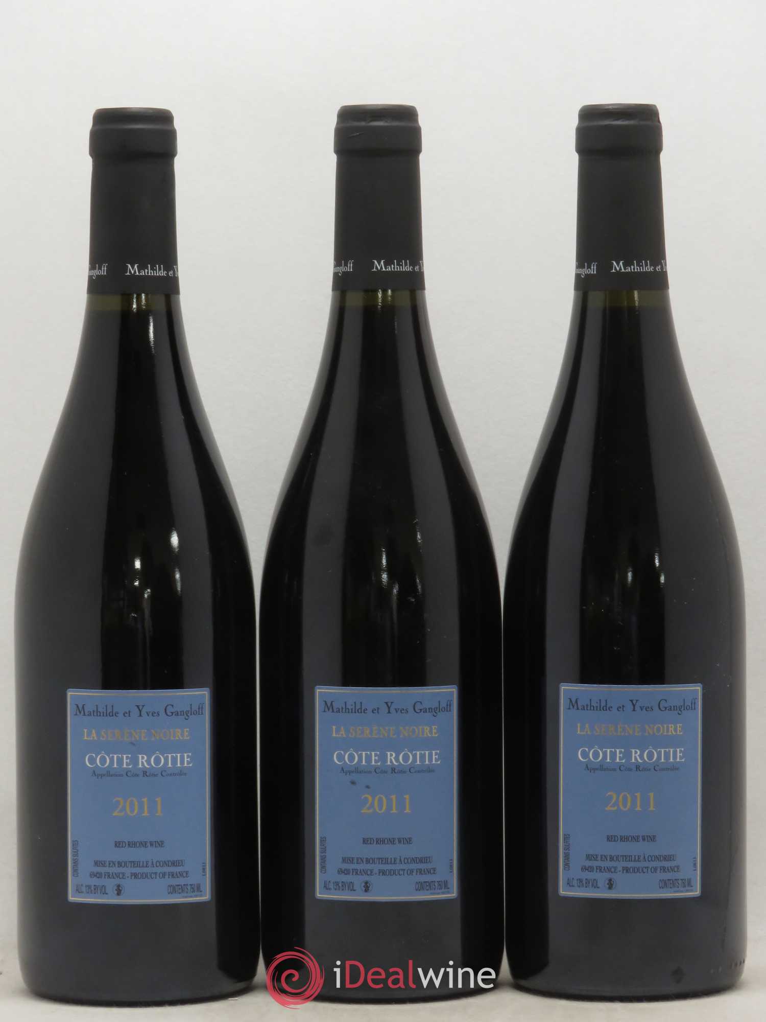 Côte-Rôtie La Sereine Noire Gangloff (Domaine) 2011 - Lot de 3 bouteilles - 1