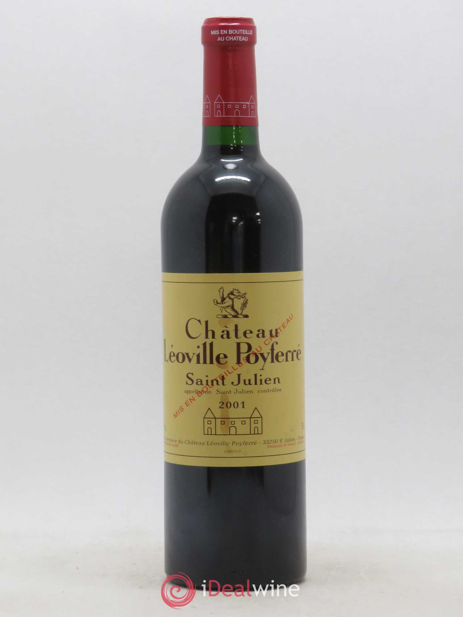 Château Léoville Poyferré 2ème Grand Cru Classé 2001 - Lot de 1 bouteille - 0